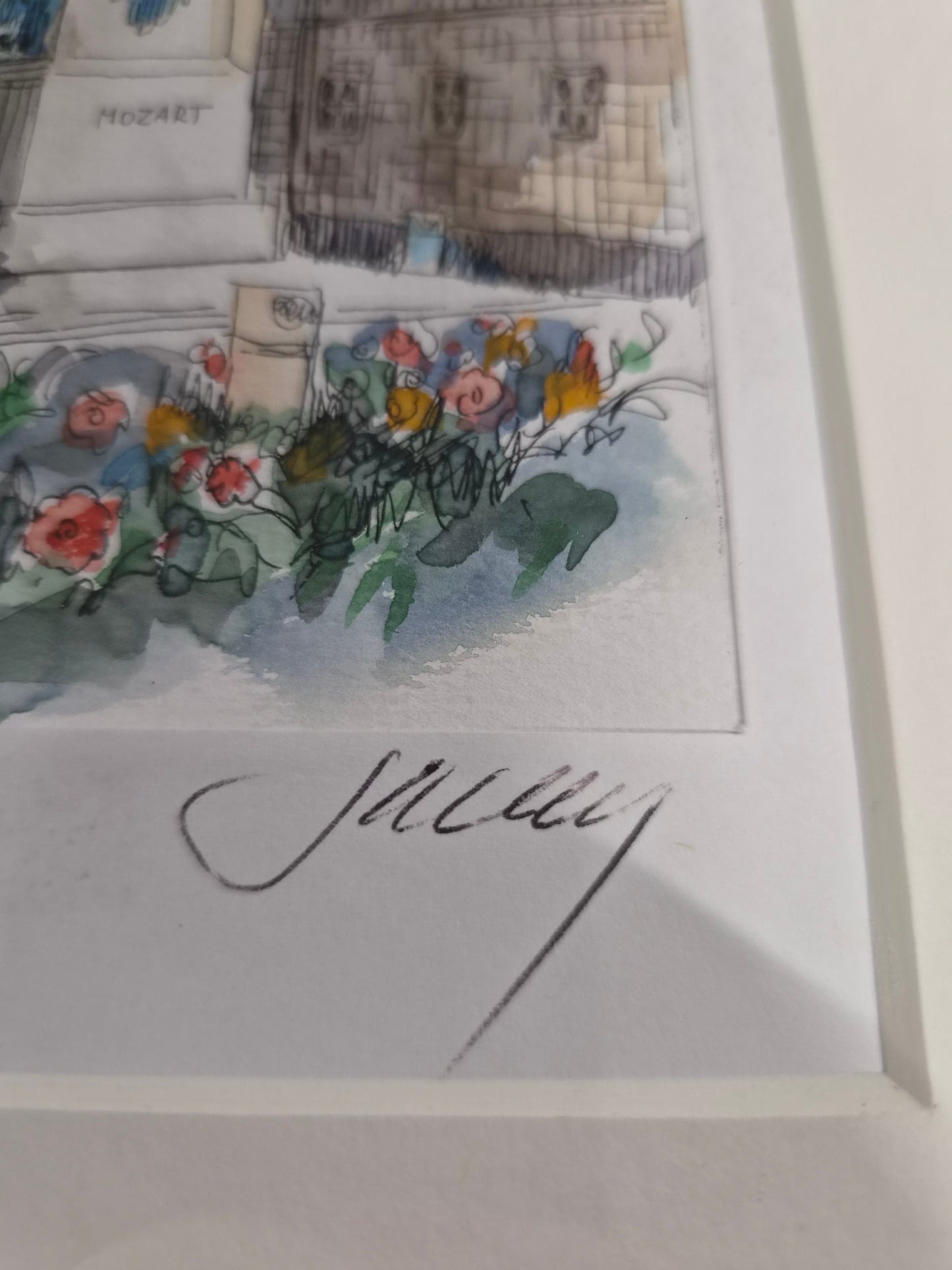 Afhjúpun Mozart í Salzburg vatnslitir og penni (2003), Jaluy