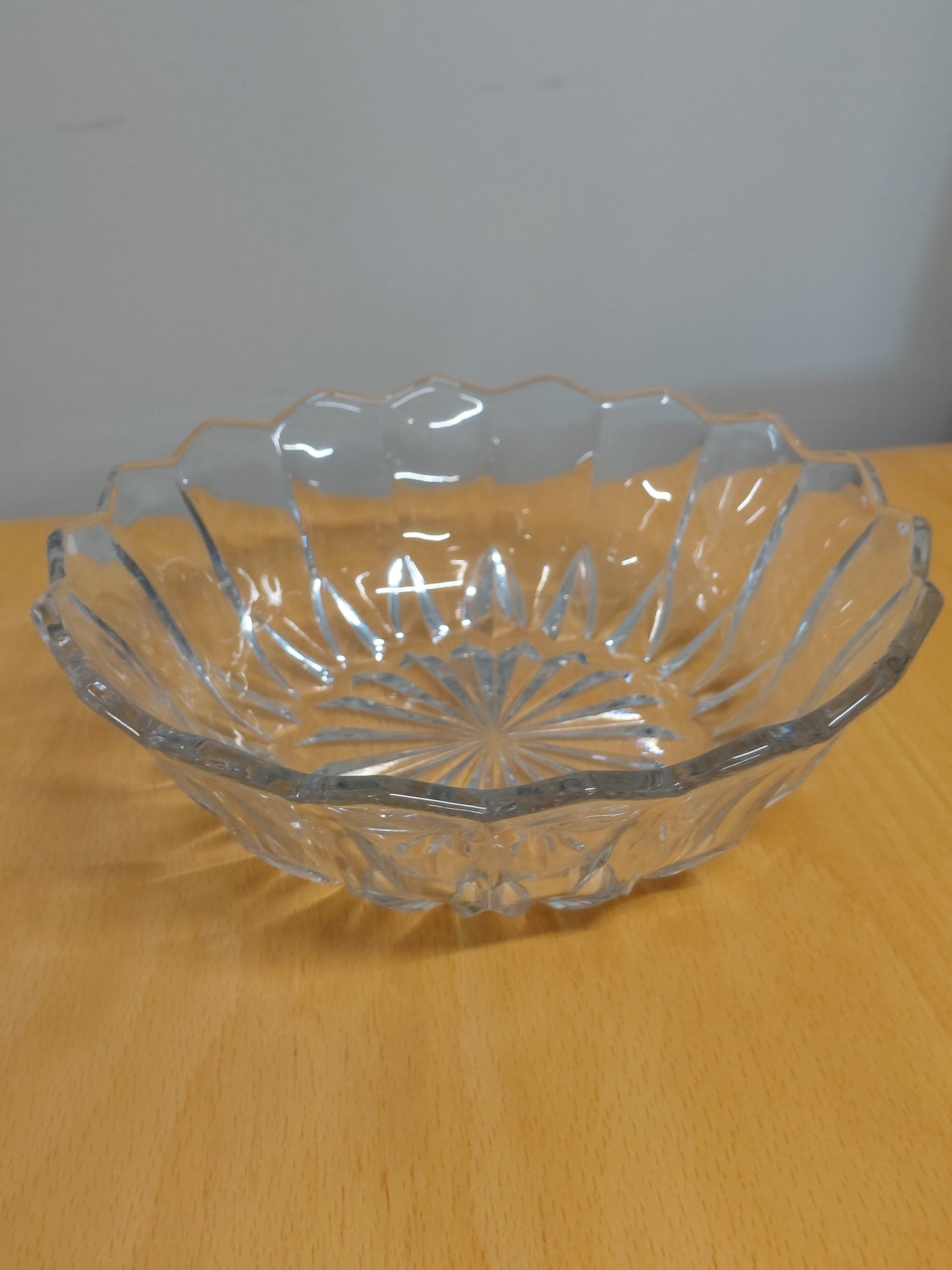 Vintage gler skál (Ø22cm), Vintage