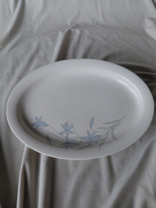 Framreiðslufat  35x25 cm ""Arctica Sinikello/Bluebell" línan, Arabia (Finland)