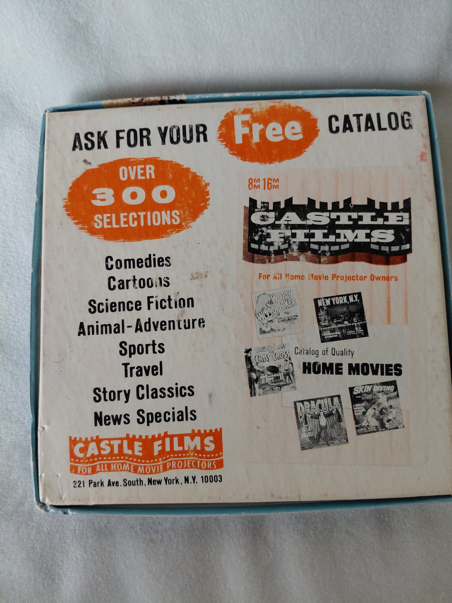 „A Tour of Universal City Studios“ 8 mm kvikmyndafilma, Castle Films