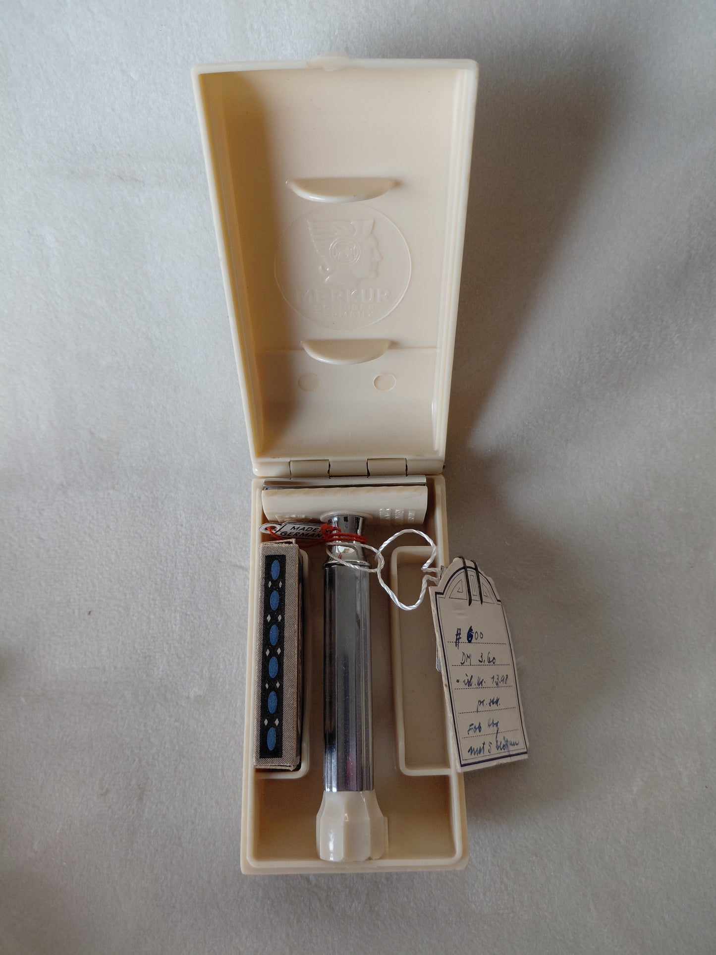 Blautraksturs rakvél Model 600 (1950-1960) ónotað, Merkur Solingen