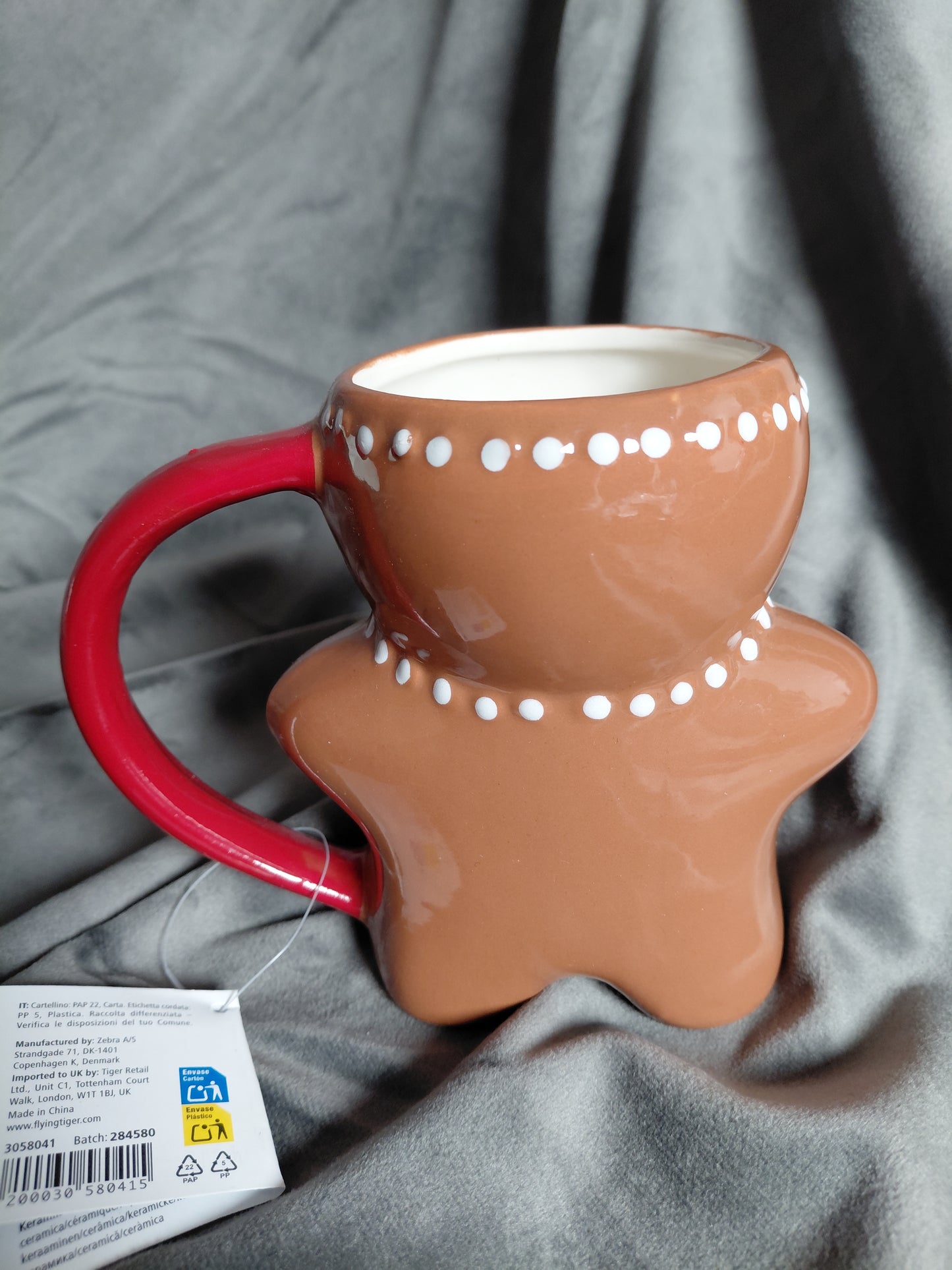 Piparkökustrákurinn bolli (Gingerbread man mug) ónotaður, Tiger