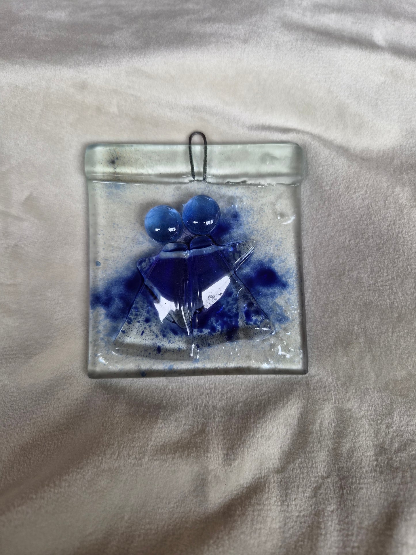 Glermynd  af englum (10x10 cm), Ókunnur hönnuður