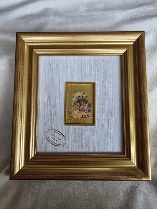 Mynd á 24K gull pappír í ramma, Artitalia