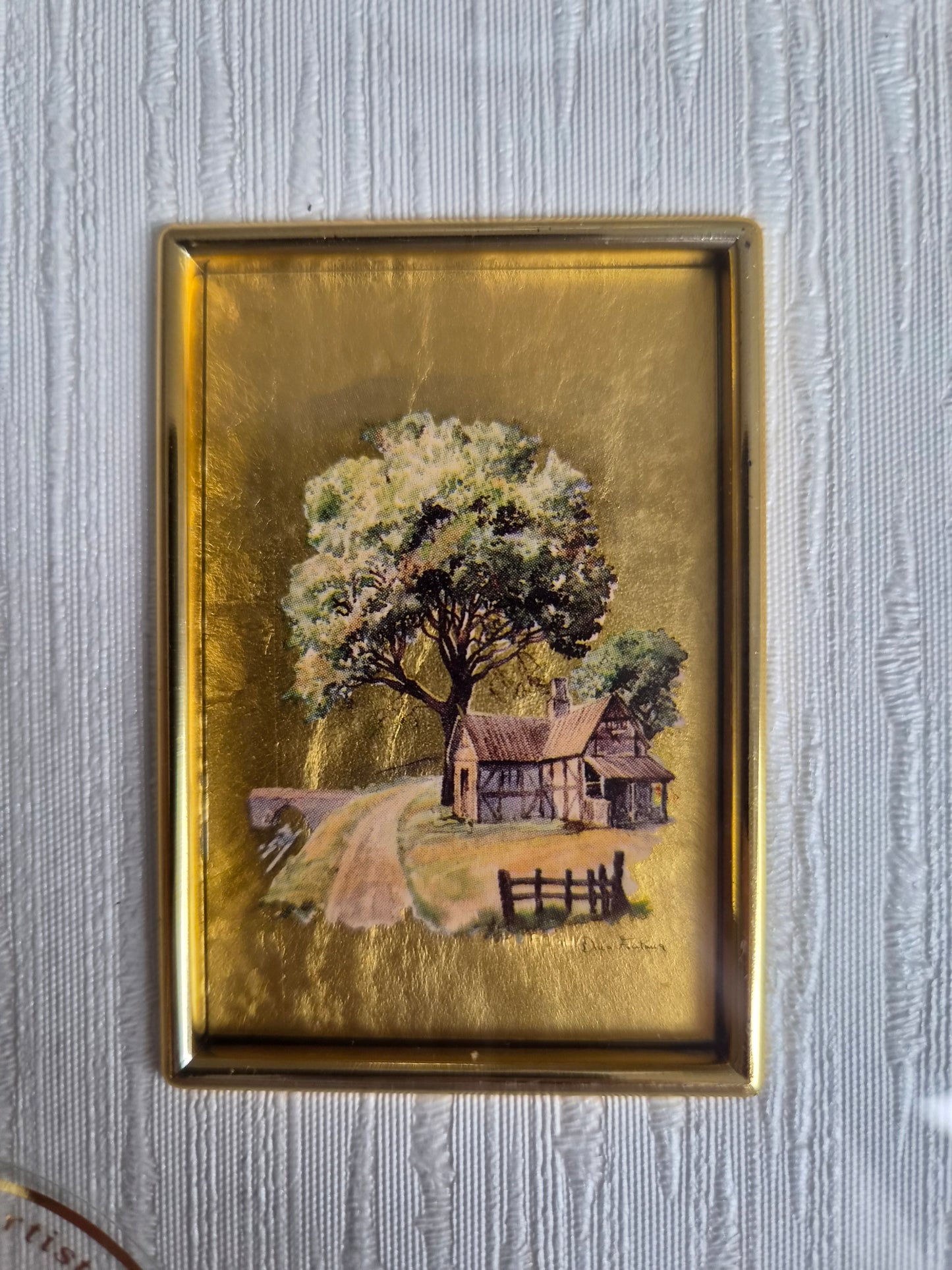 Mynd á 24K gull pappír í ramma, Artitalia