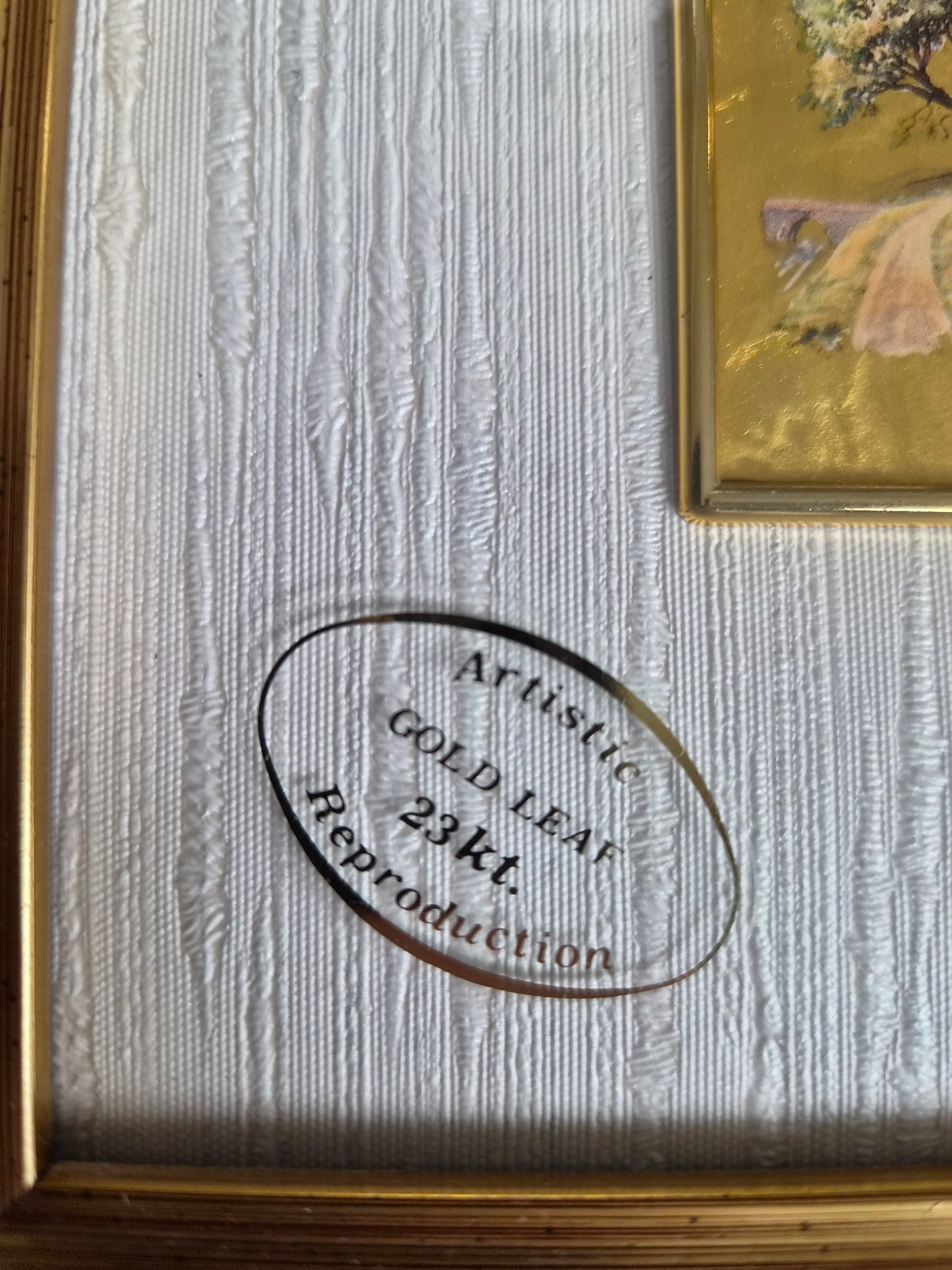 Mynd á 24K gull pappír í ramma, Artitalia
