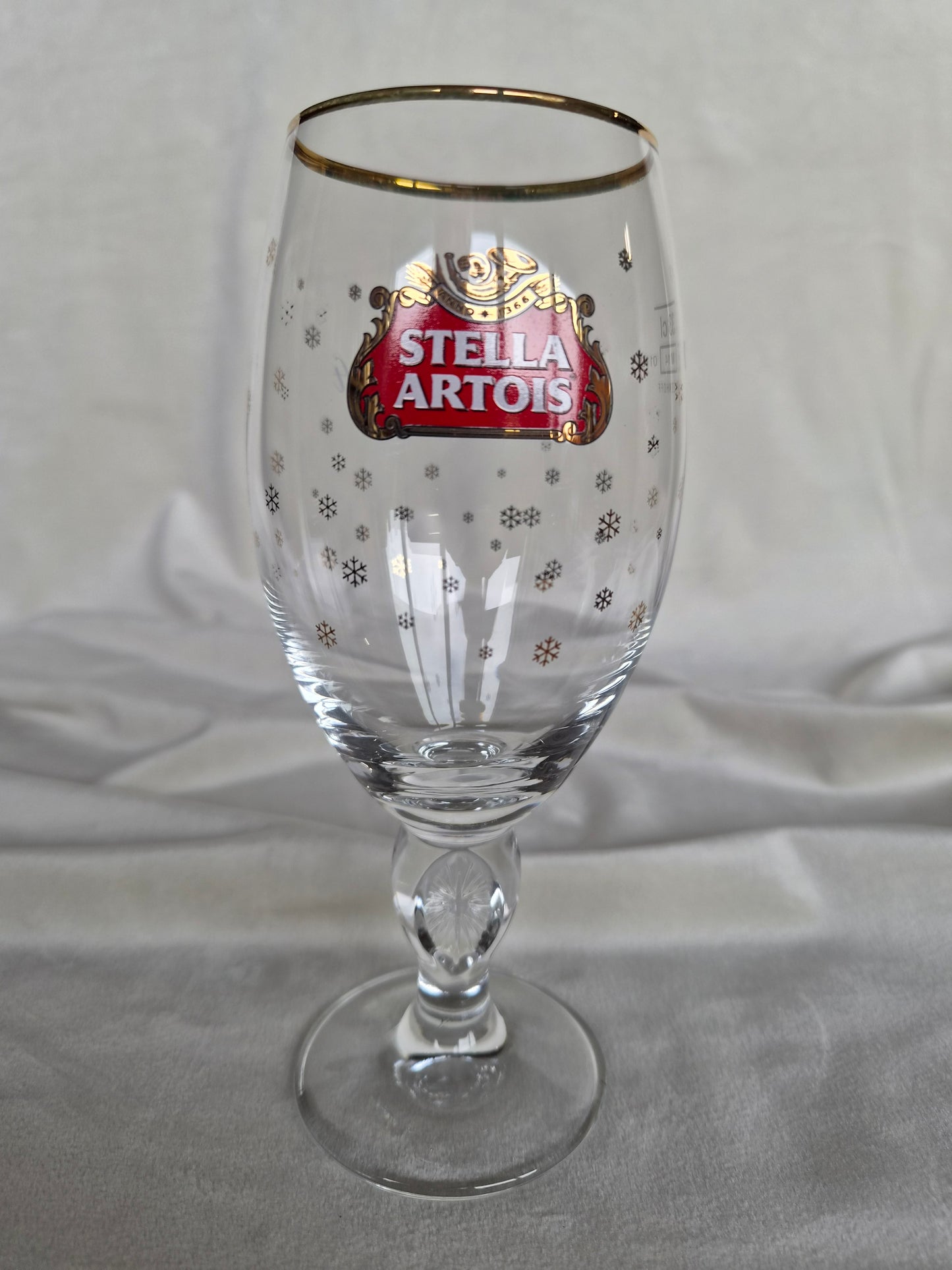 Bjórglas á fæti "Limited-edition Stella Artois Festive/Christmas Chalice glass" 2014-2016, Ritzenhoff