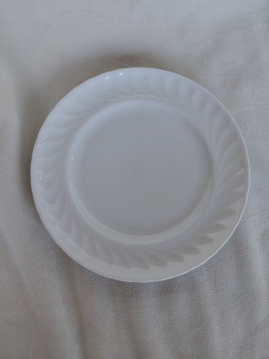 Vintage hliðardiskar Swirl design (1960-1980) - Parið selst stakt, Porcelana Quinta Nova