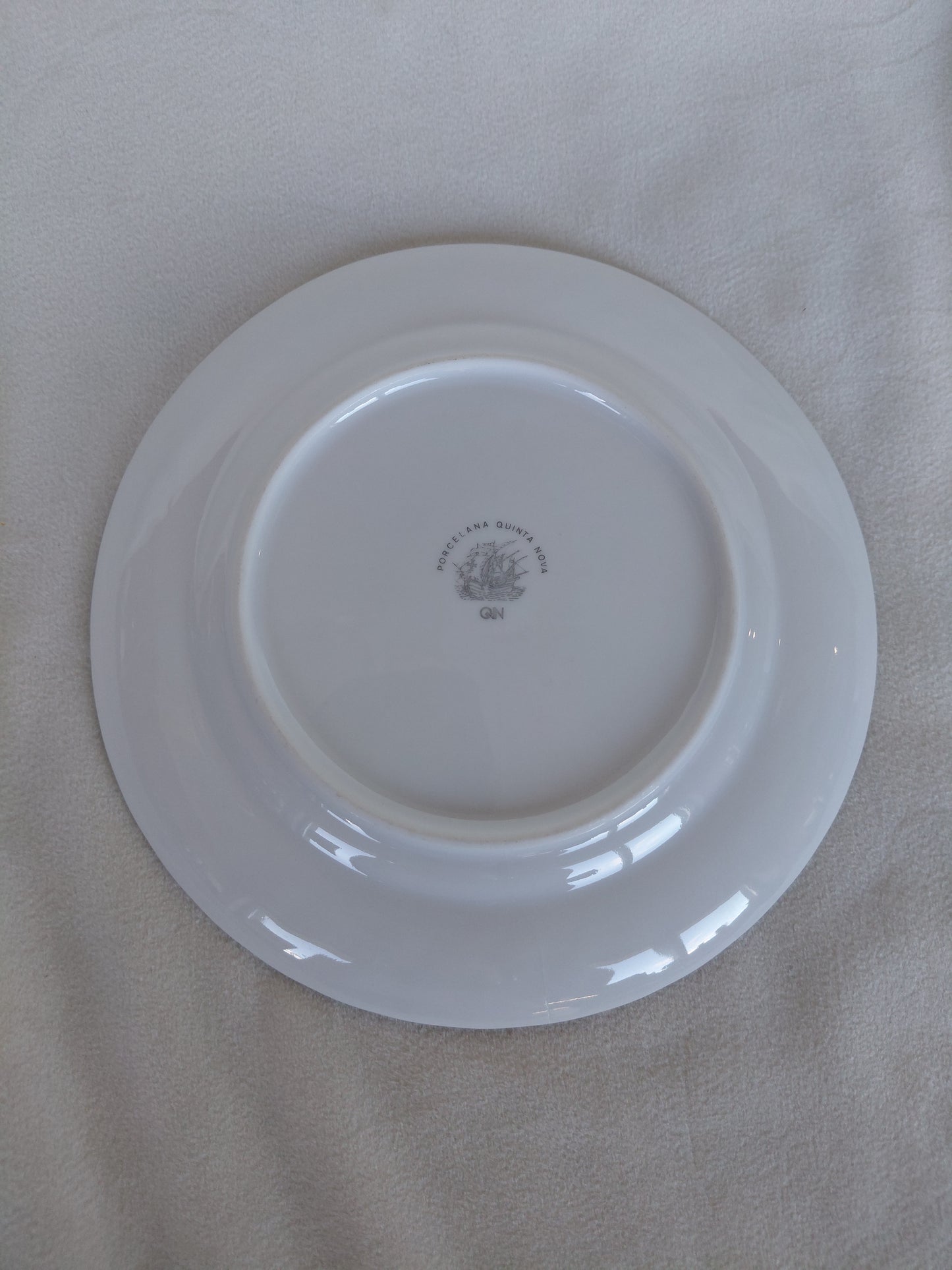 Vintage hliðardiskar Swirl design (1960-1980) - Parið selst stakt, Porcelana Quinta Nova