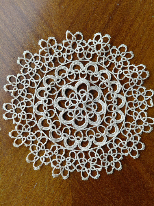 Heklaður dúkur (Ø19.5 cm), Vintage