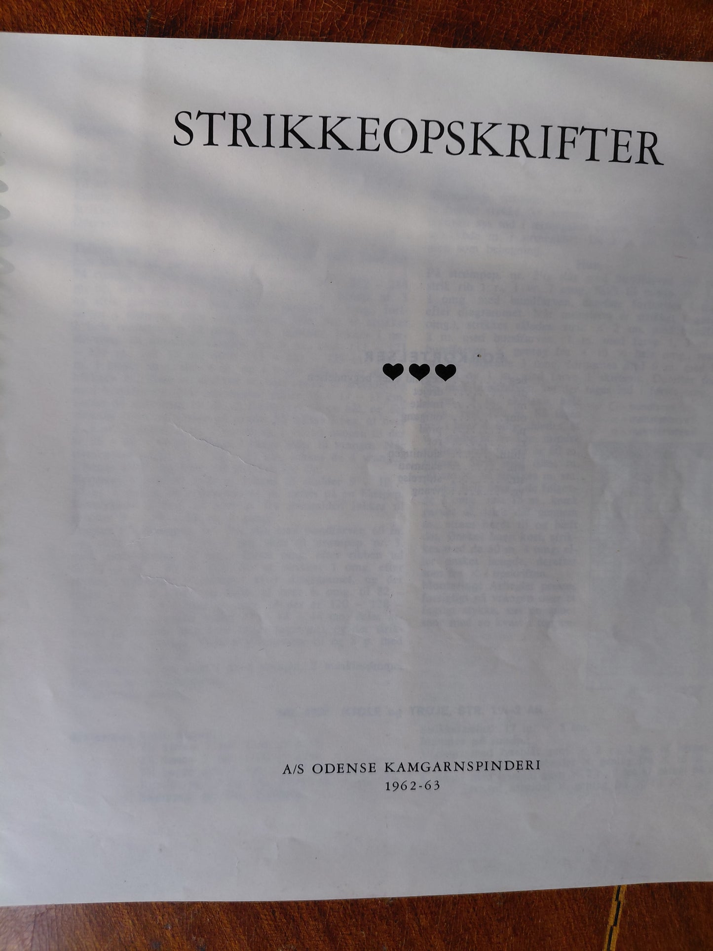 Prjónauppskriftir norsk (1962-1963)