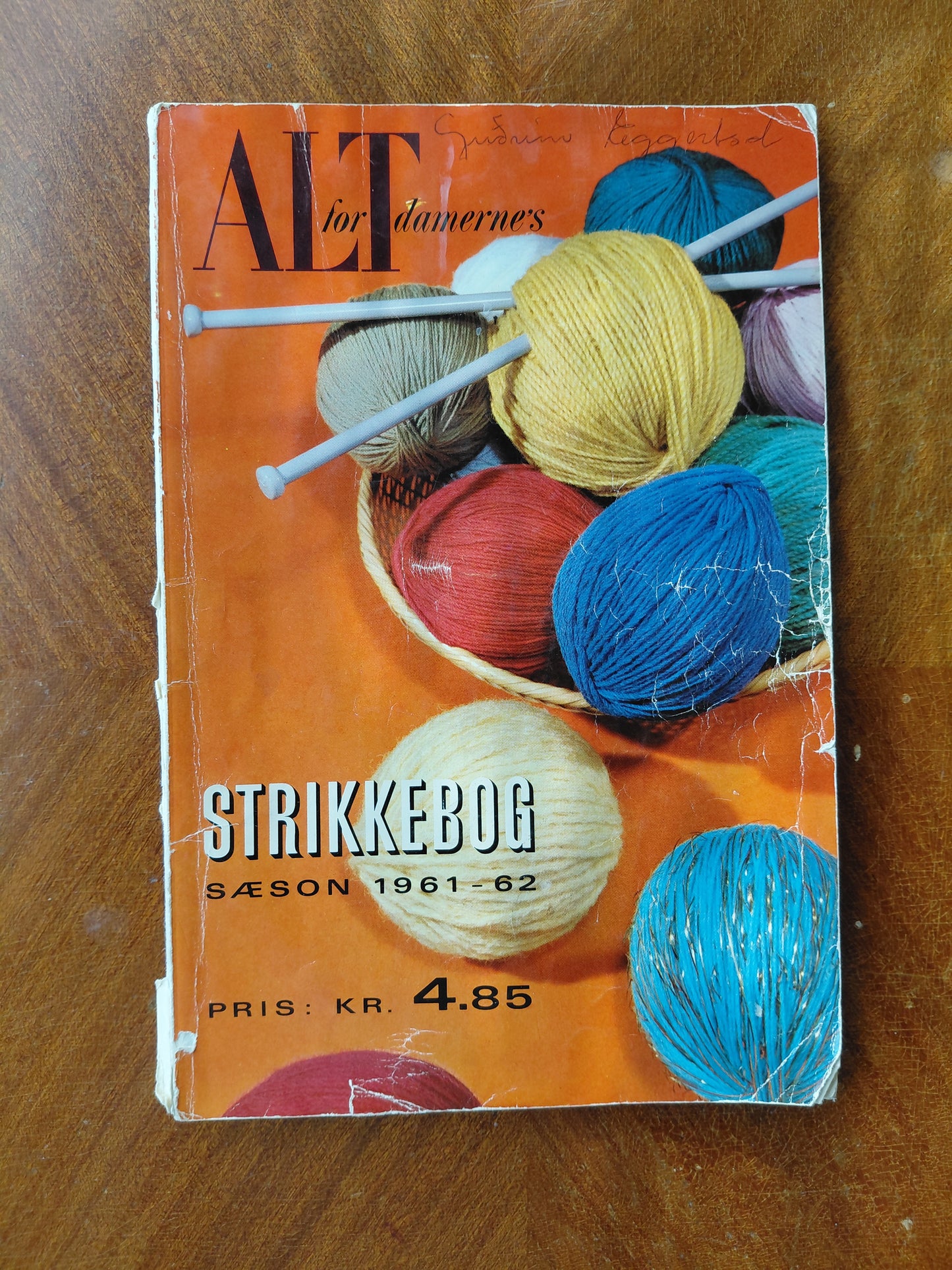 Prjónauppskriftir danskt Alt for damerne nr. 35A (1961-1962), BWT Strikkebog