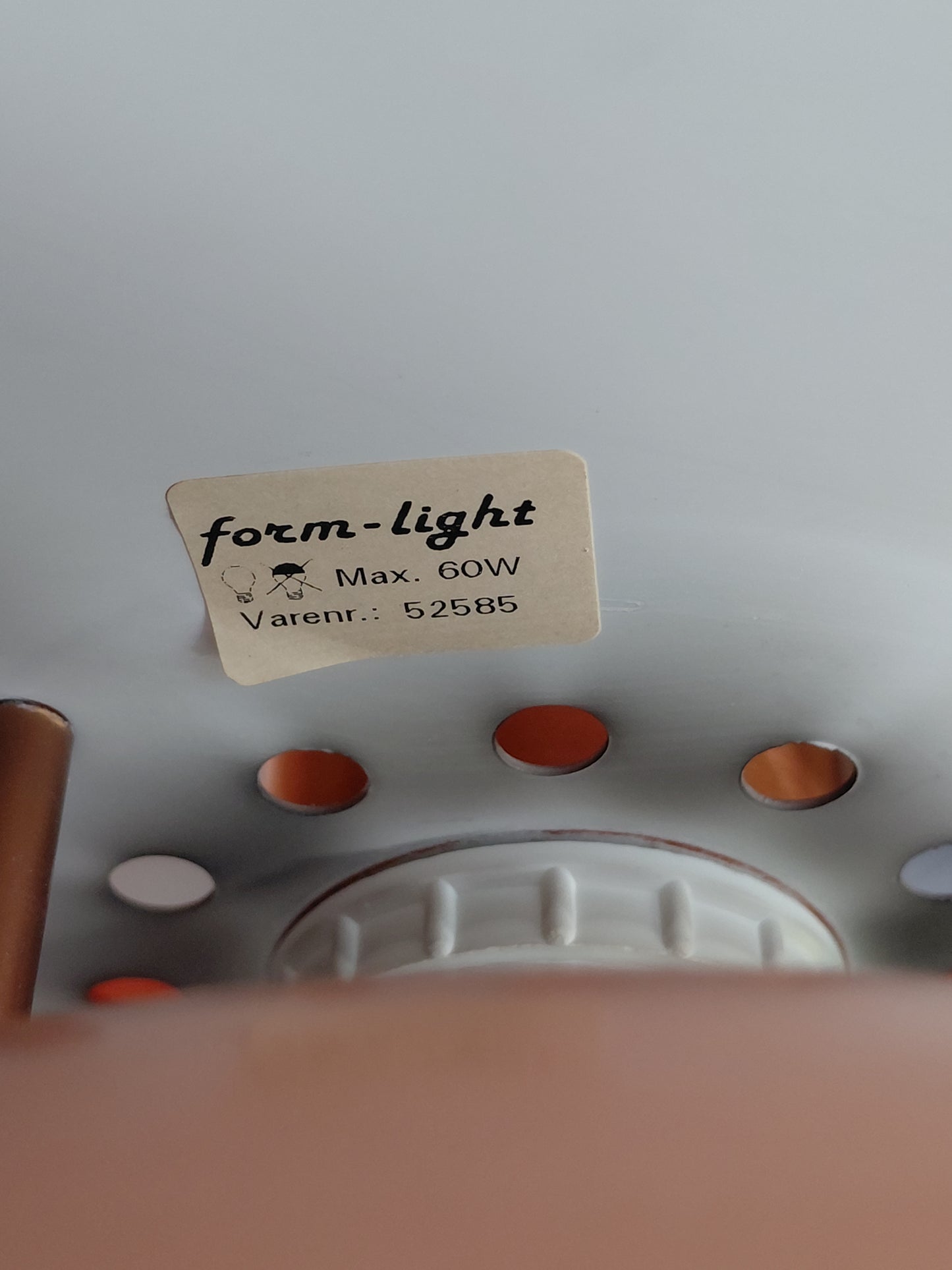 Vintage lagskipt loftljós módel 52585 (1970-1979), Form-light
