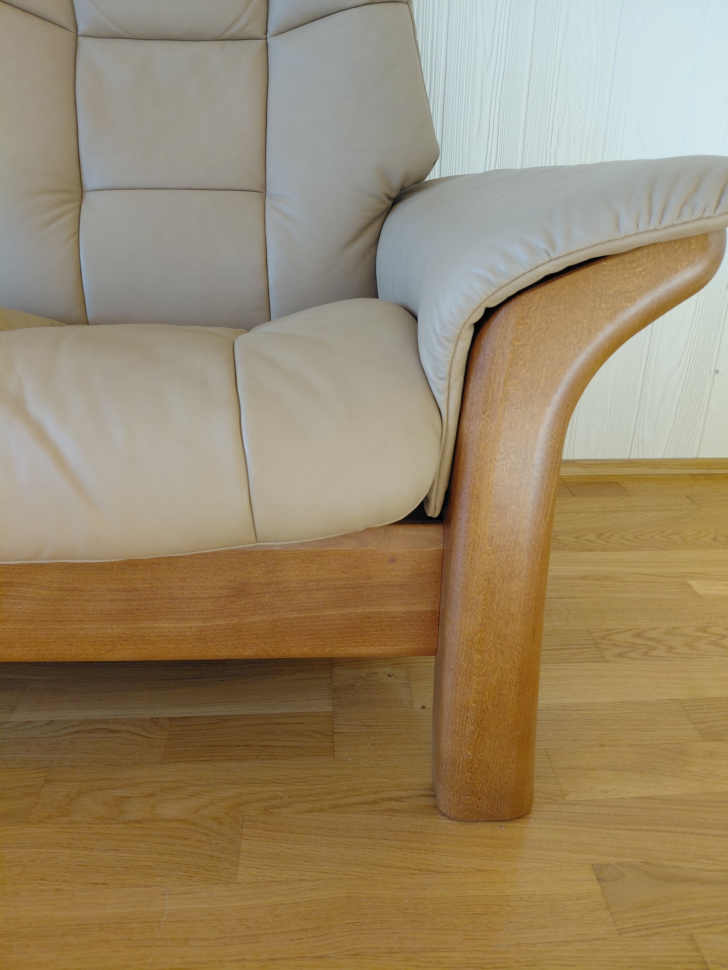 Stillanlegur 3-manna leður hægindasófi Stressless Comfort - Windsor (2007-2008), Ekornes