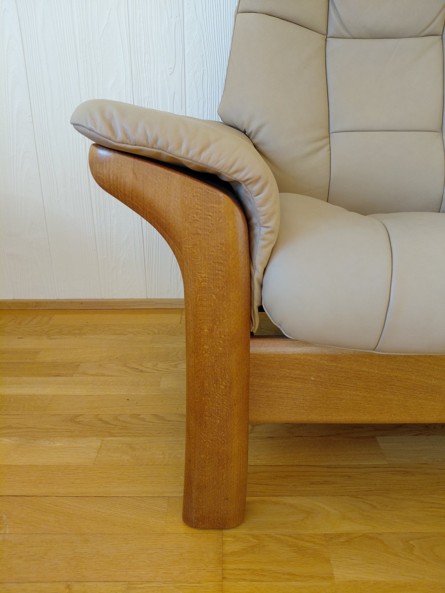Stillanlegur 3-manna leður hægindasófi Stressless Comfort - Windsor (2007-2008), Ekornes