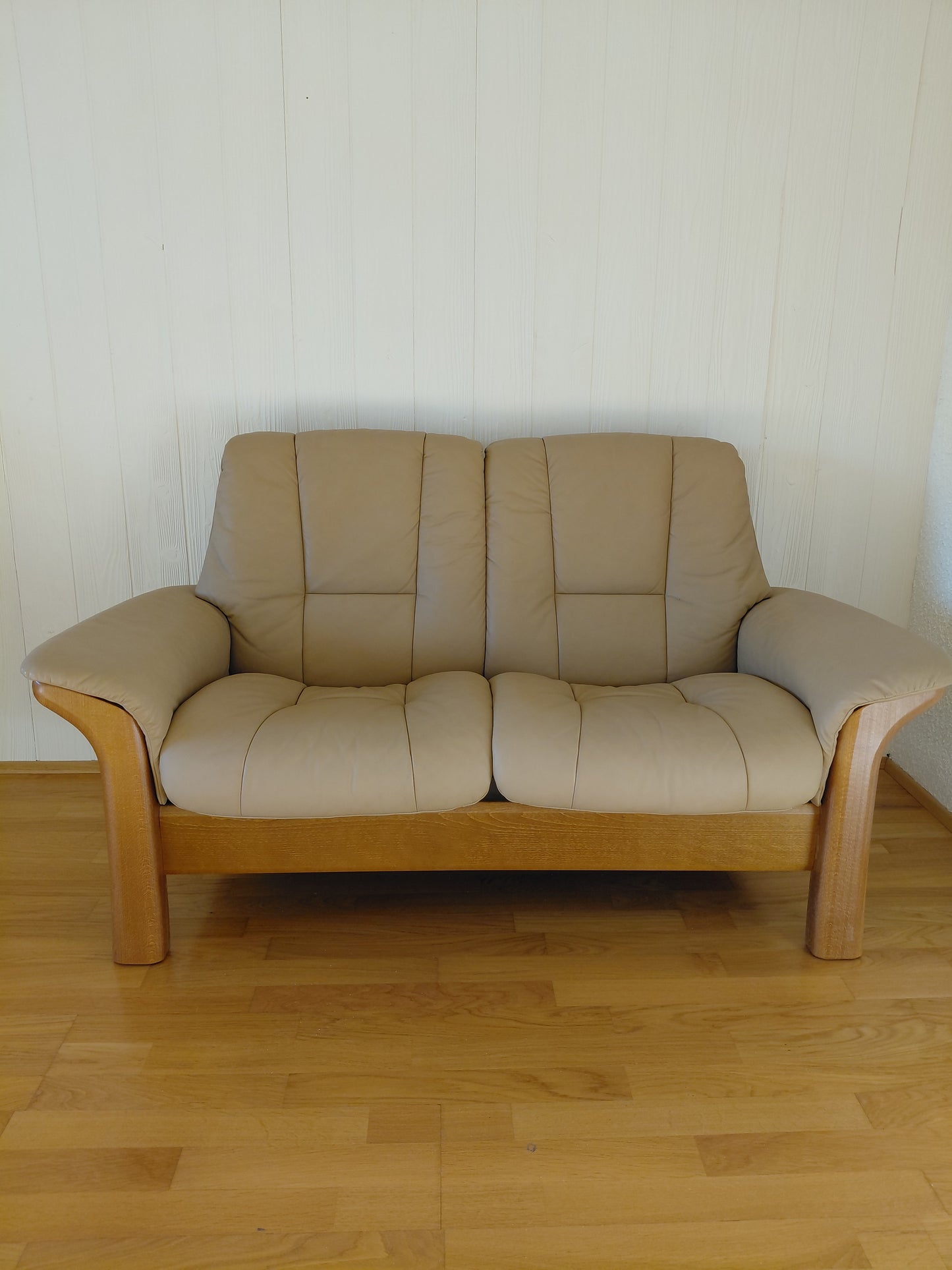 Stillanlegur 2-manna leður hægindasófi Stressless Comfort - Windsor (2007-2008), Ekornes