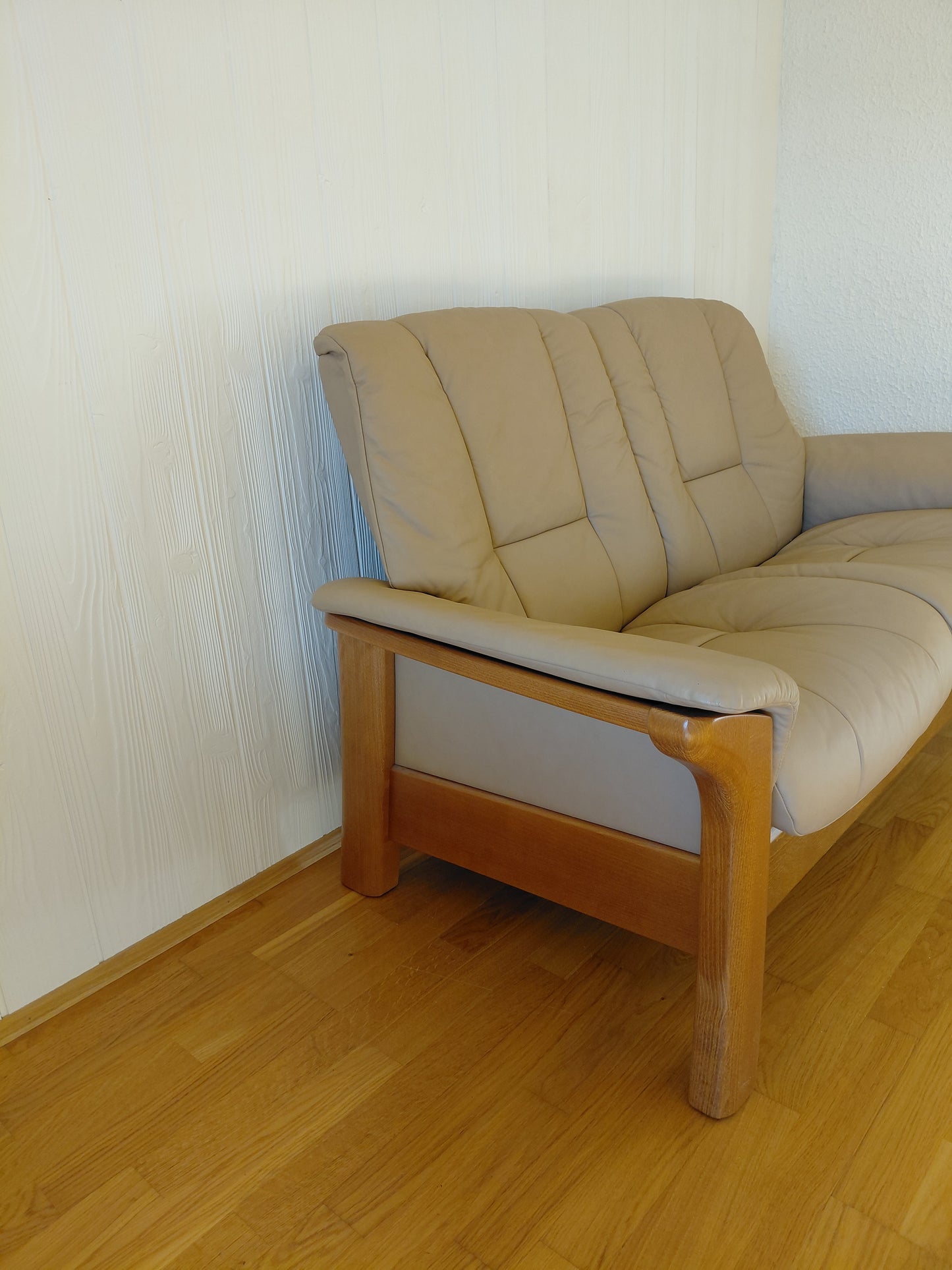 Stillanlegur 2-manna leður hægindasófi Stressless Comfort - Windsor (2007-2008), Ekornes