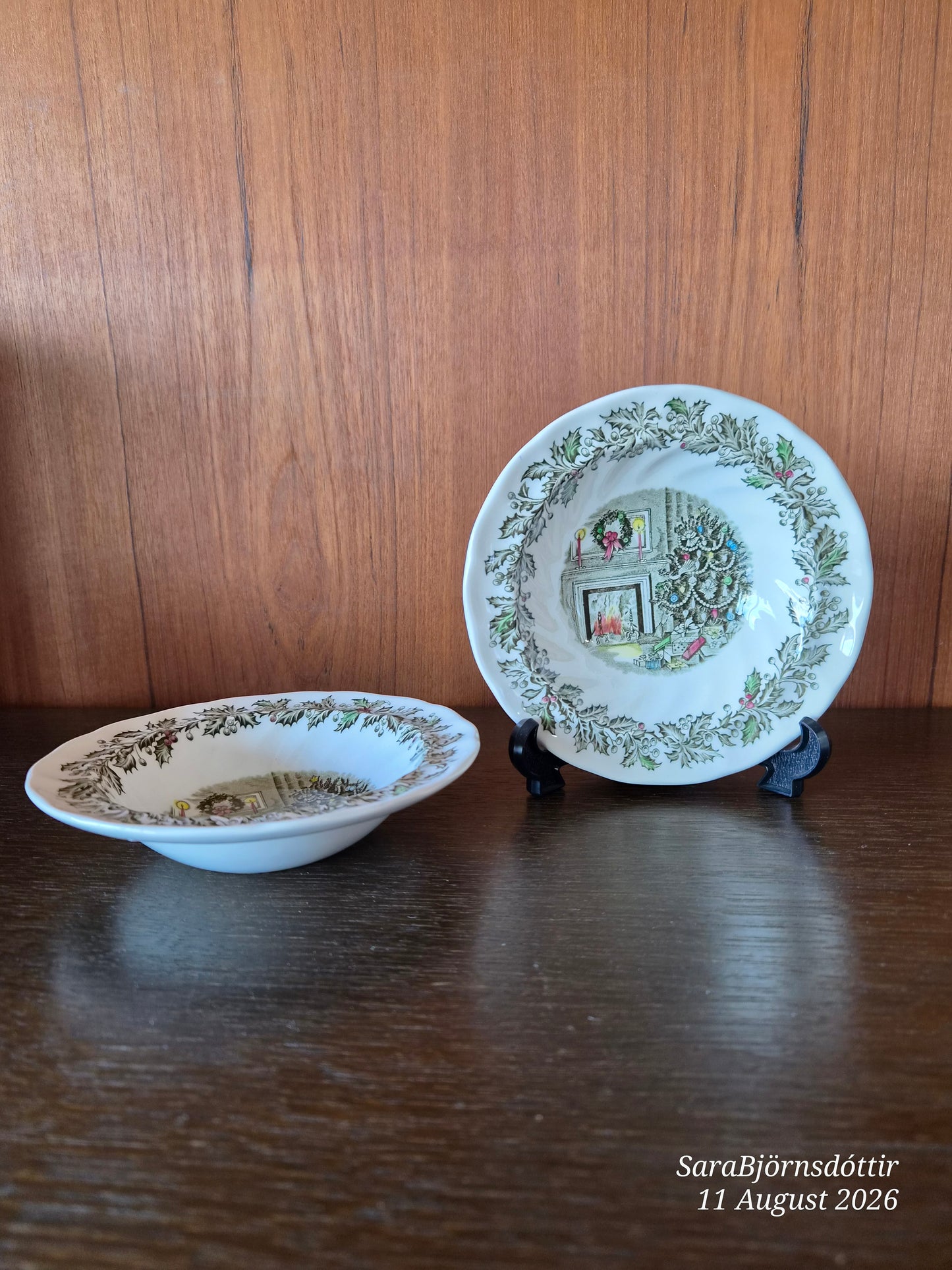 Jóla skál  16 cm þverámál, Johnson bros