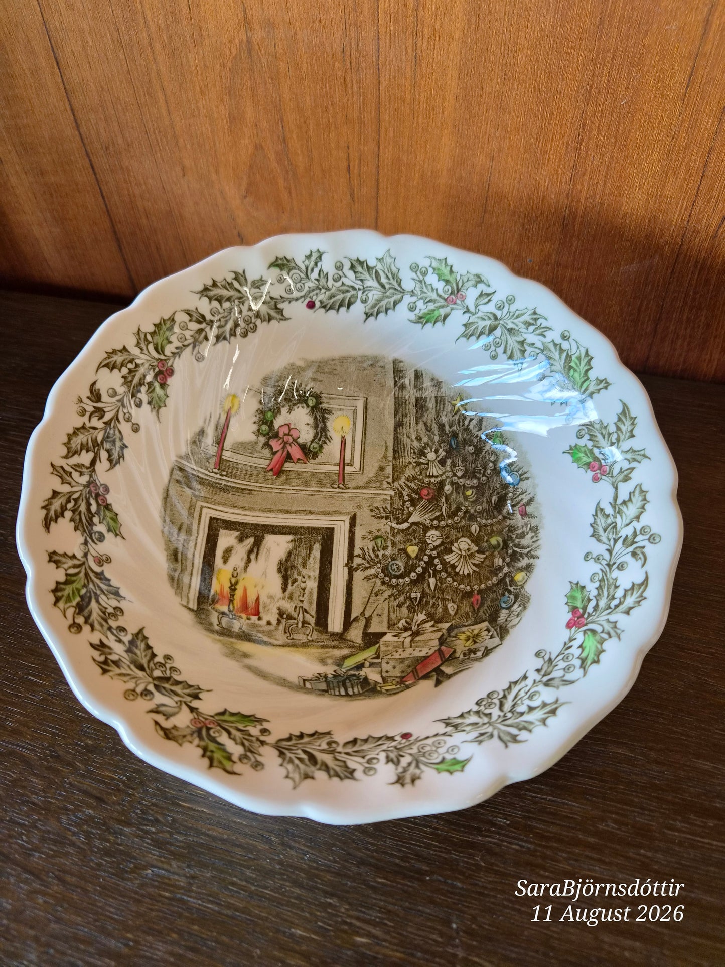 Jóla skál  21 cm þverámál, Johnson bros