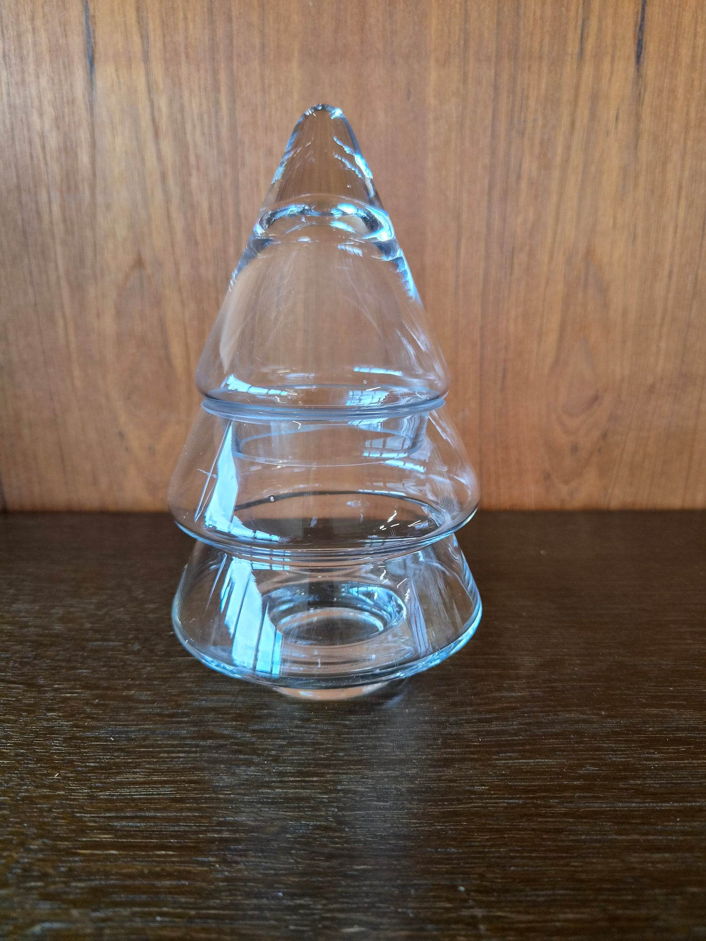 Spruce glerkrukka í laginu eins og jólatré, Muurla