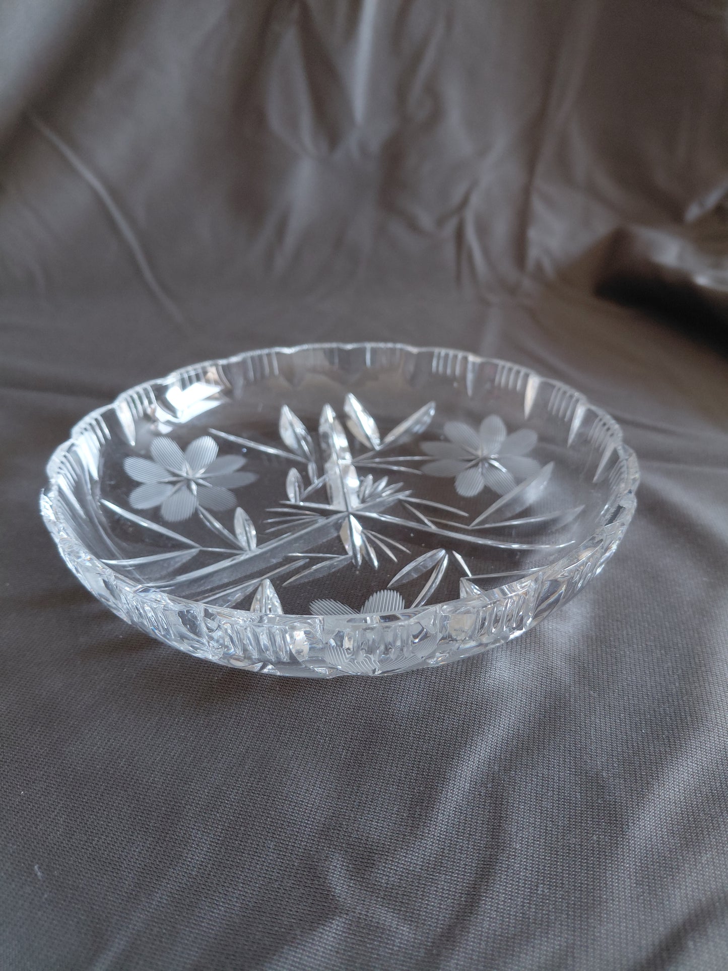Vintage kristal skálar - seljast stakar Ø14.5 cm (1950-1980)
