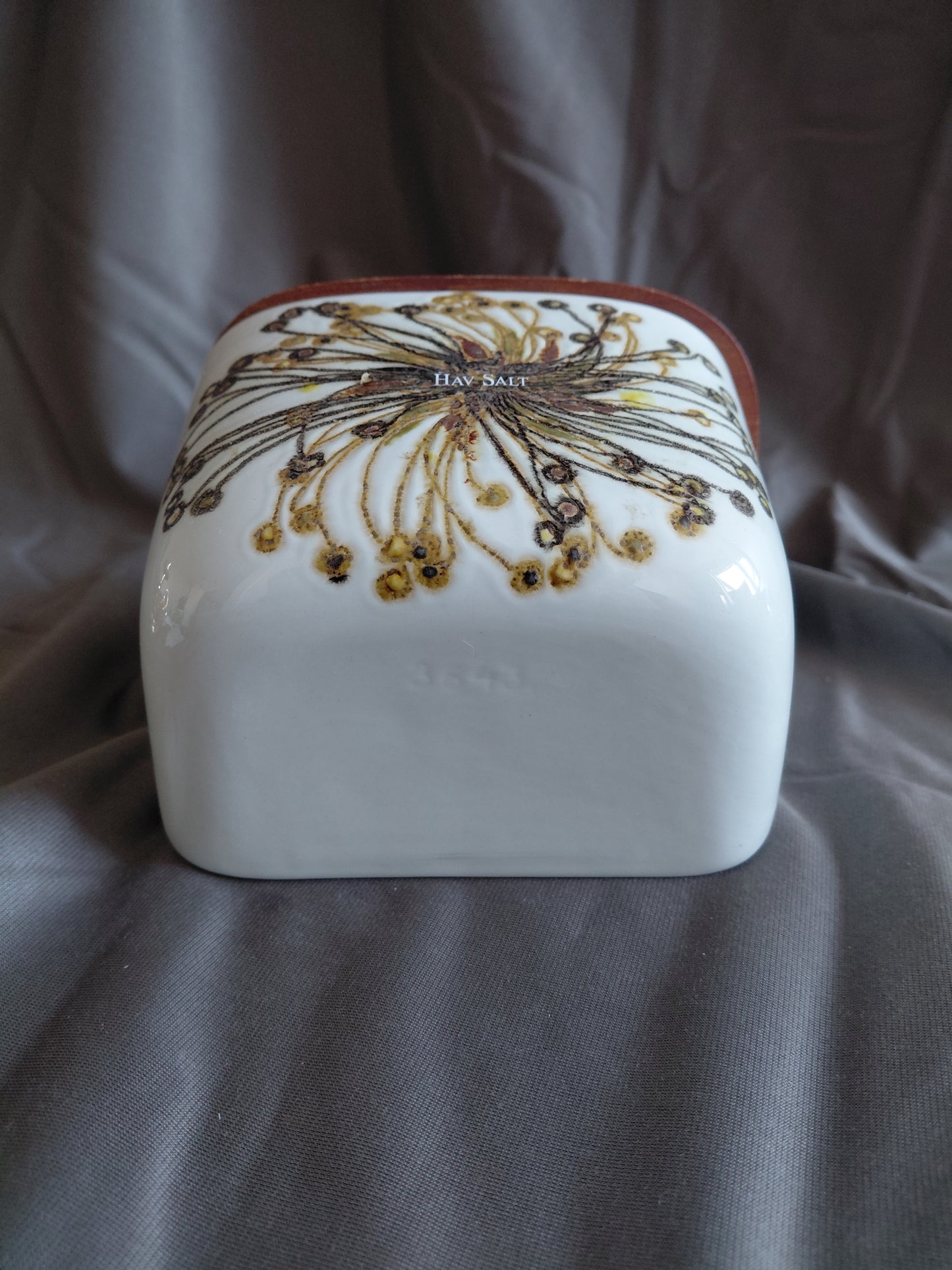 Vintage vegghengt saltkar eftir Ellen Malmer (1969), Royal Copenhagen