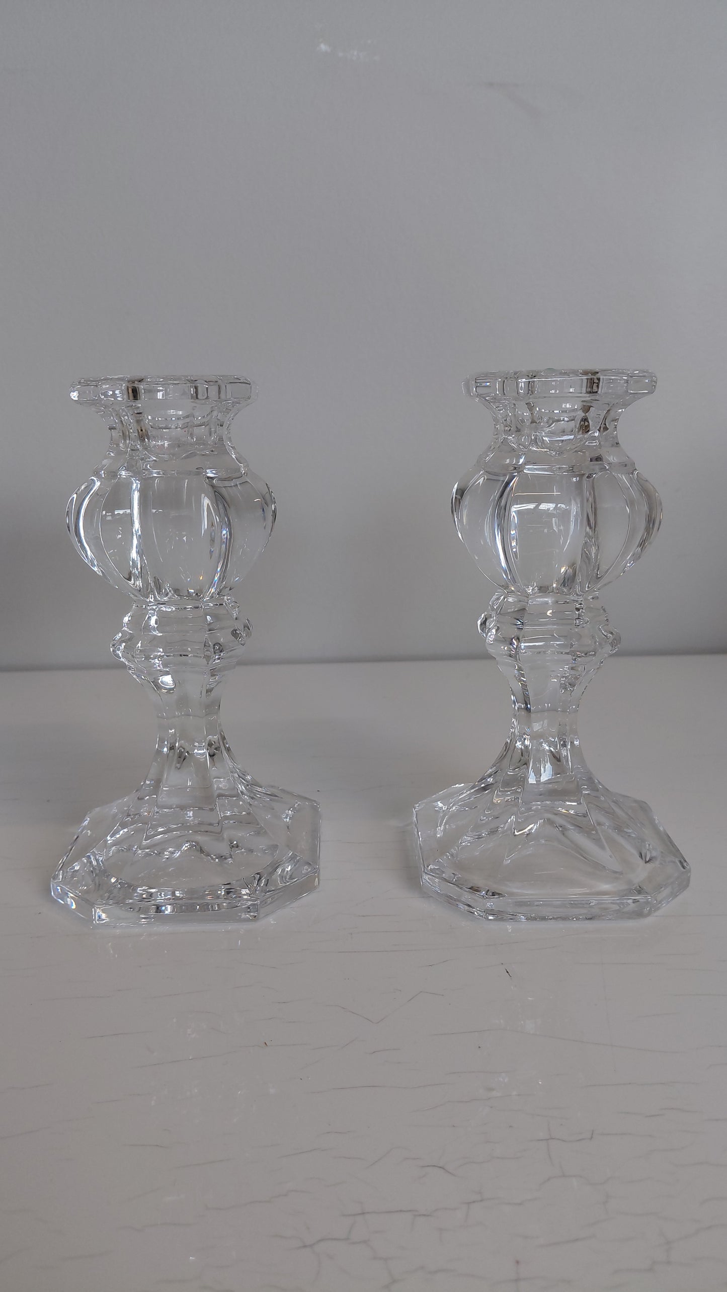 Kristal kertastjakar, seljast stakir, Gorham Crystal