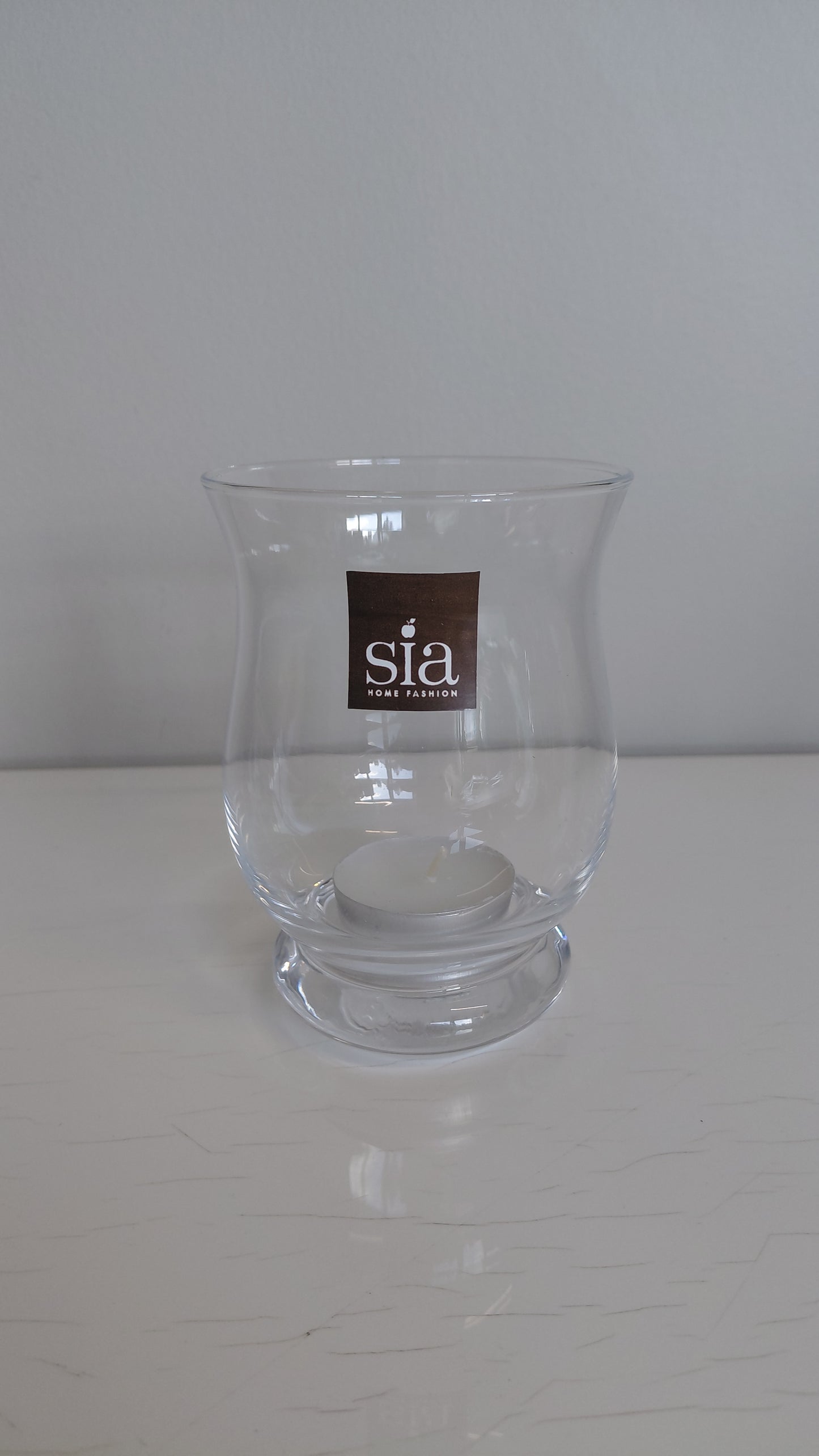 Kúpull kertastjaki h11 cm, Gler, Sia