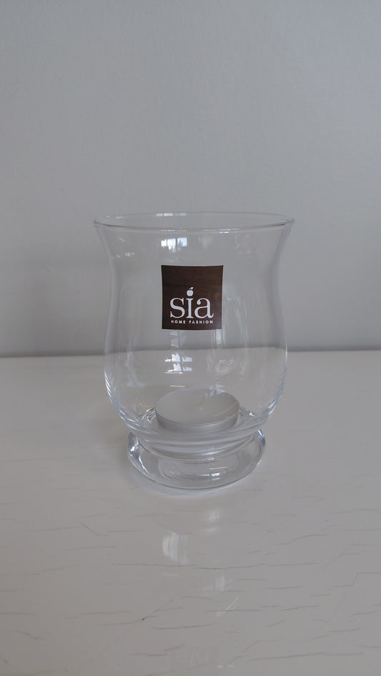 Kúpull kertastjaki h11 cm, Gler, Sia