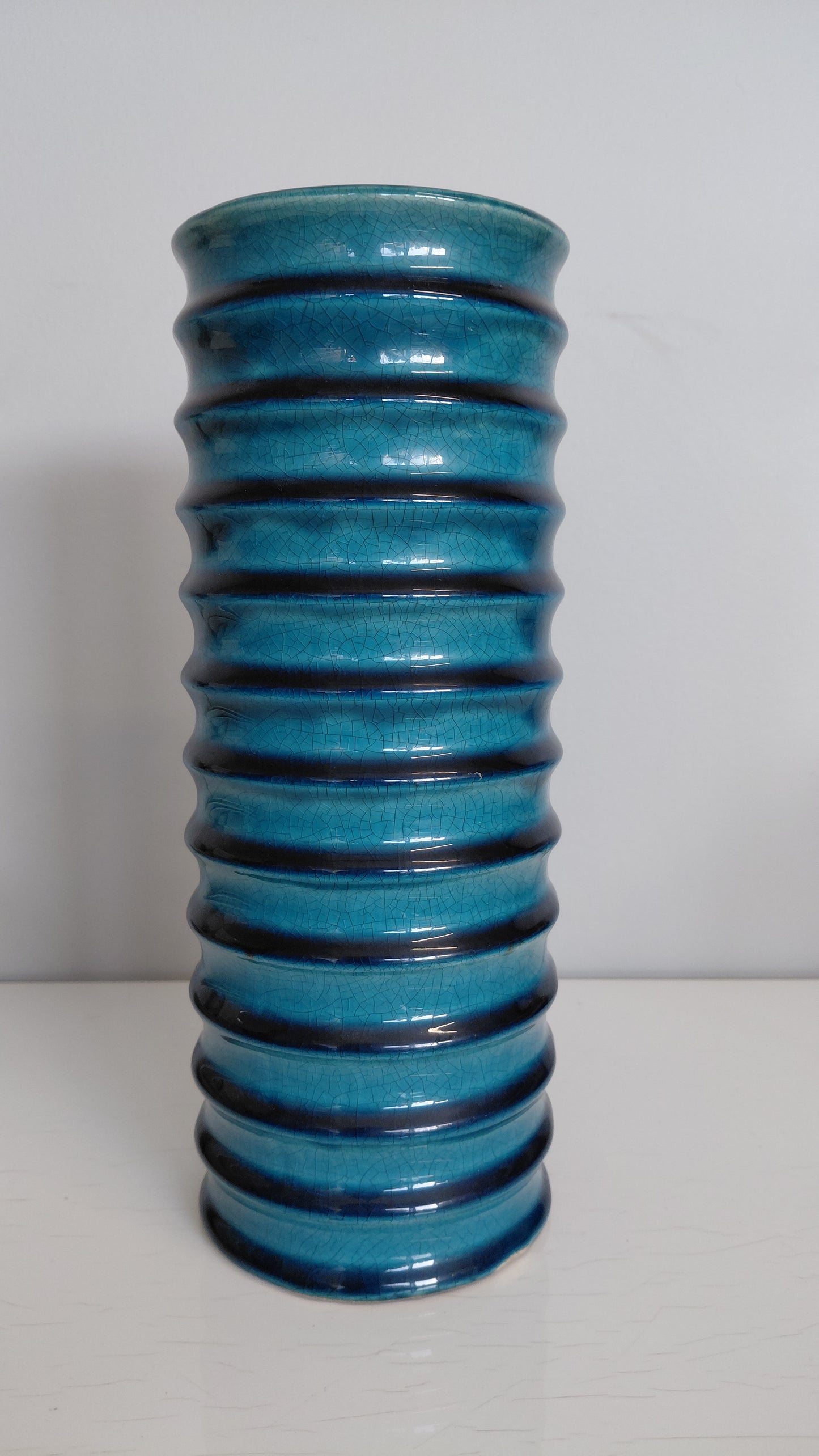 Sívalur blómavasi h26.5 cm