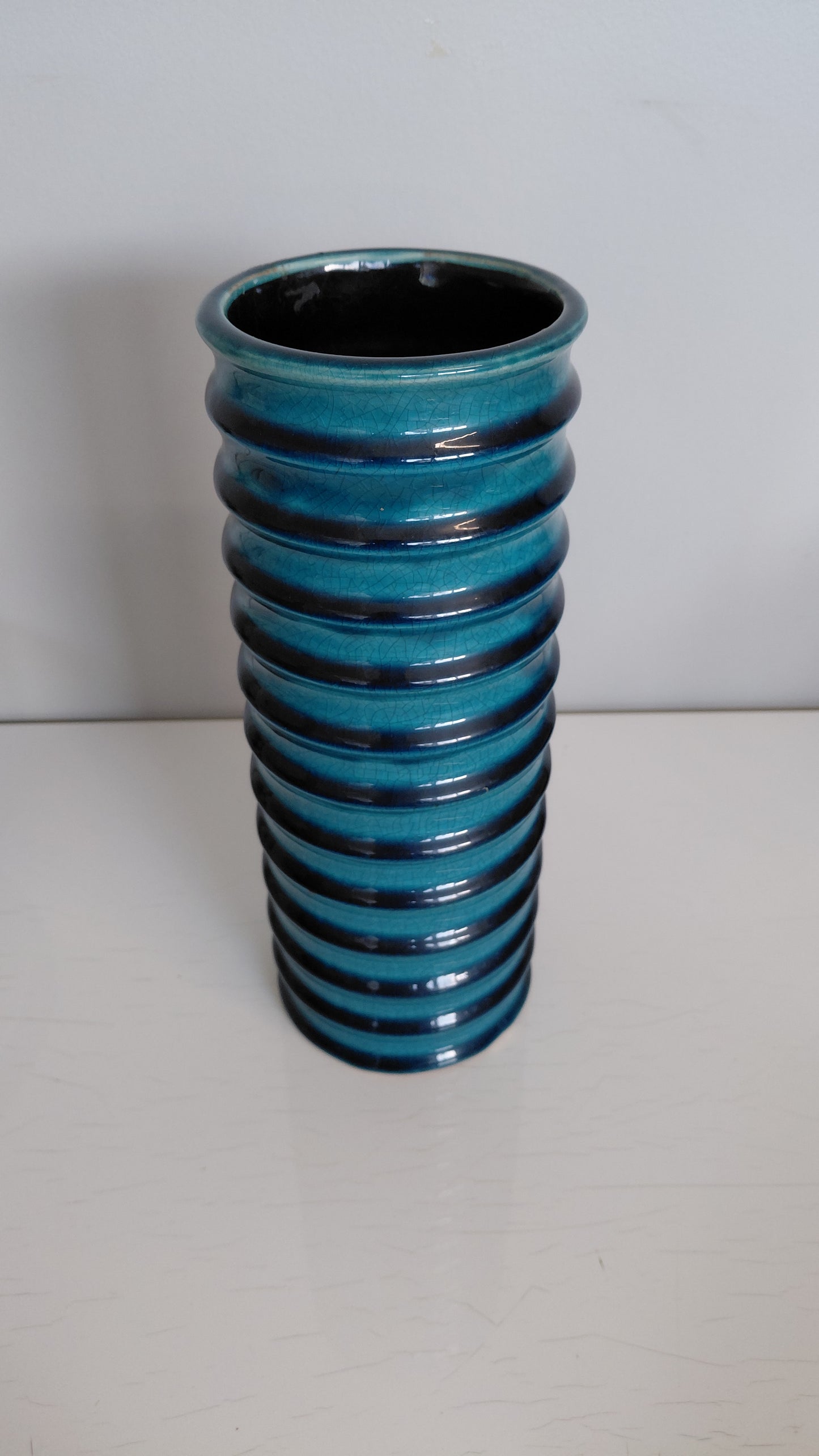 Sívalur blómavasi h26.5 cm