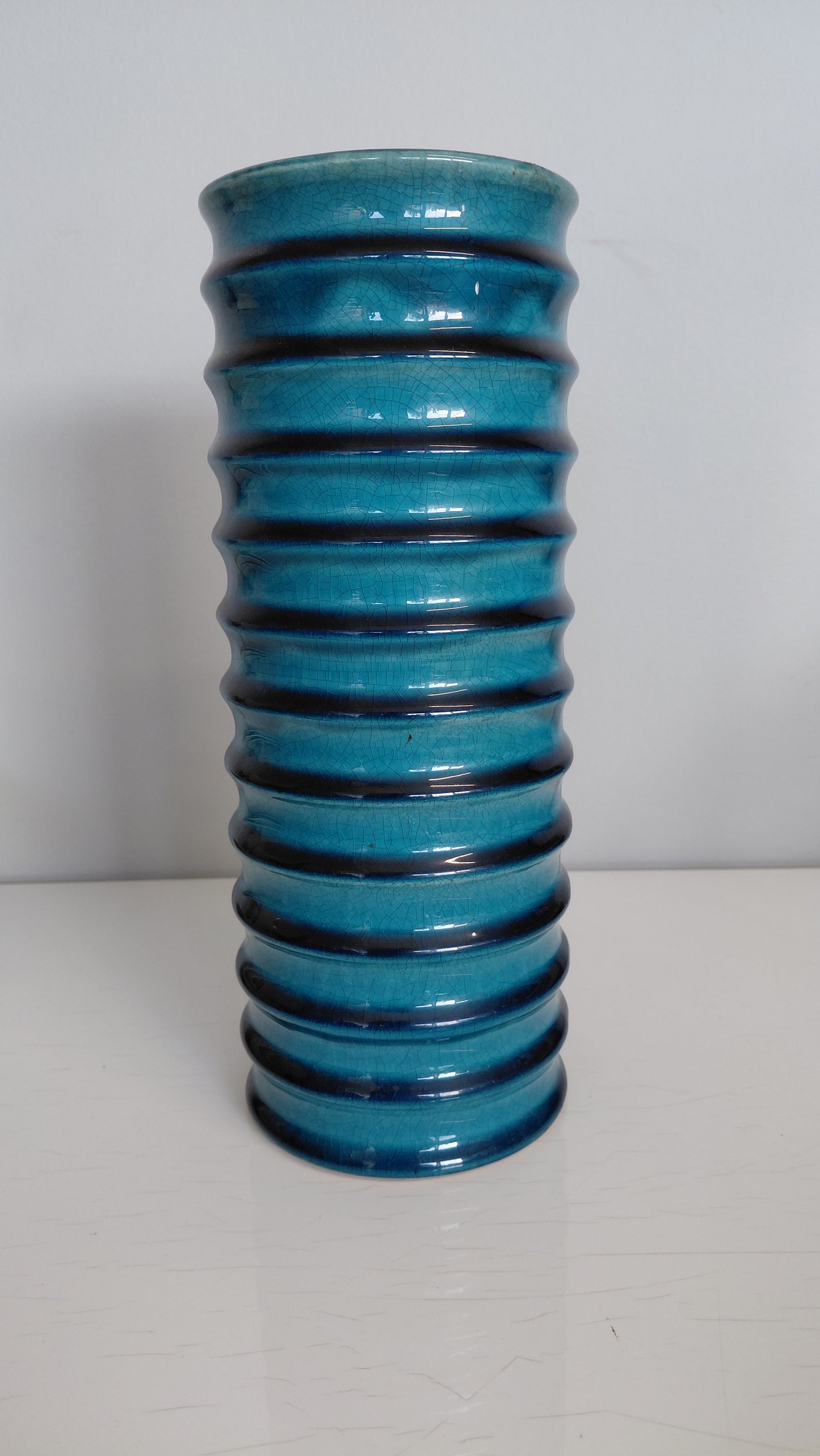 Sívalur blómavasi h26.5 cm