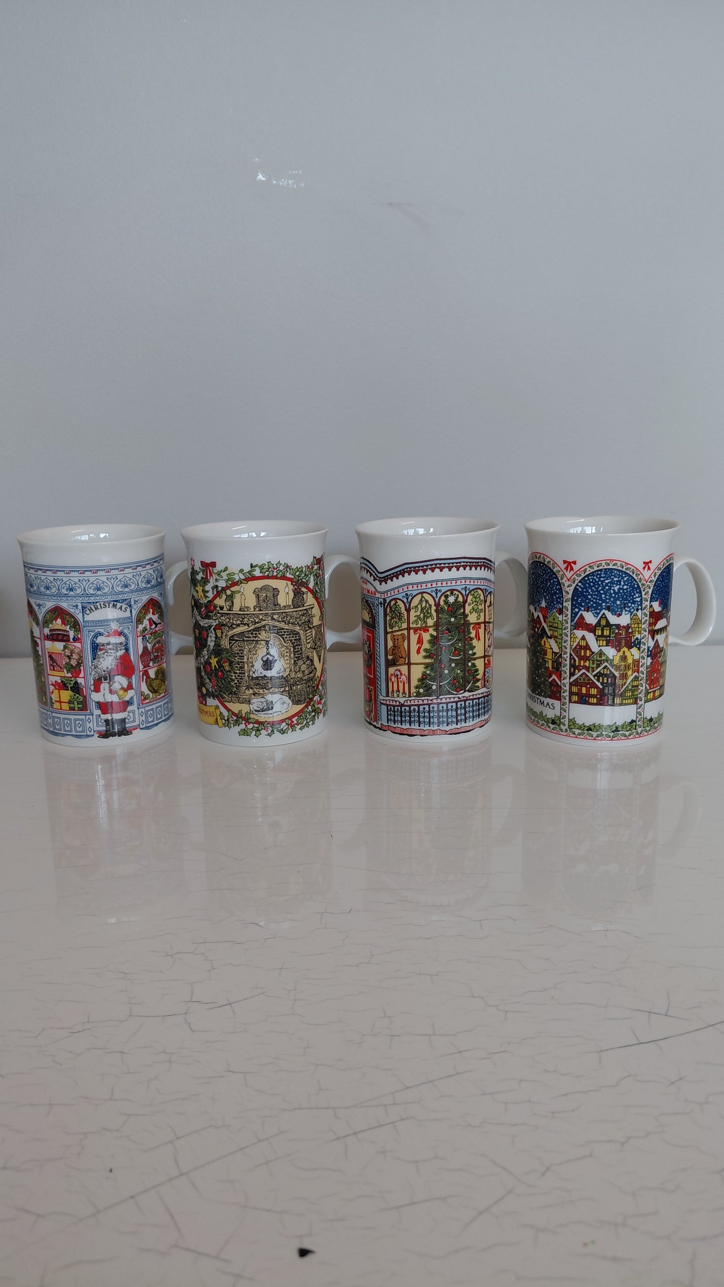 Vintage jólakönnur 4 stk í pakka (1980-1990), Dunoon