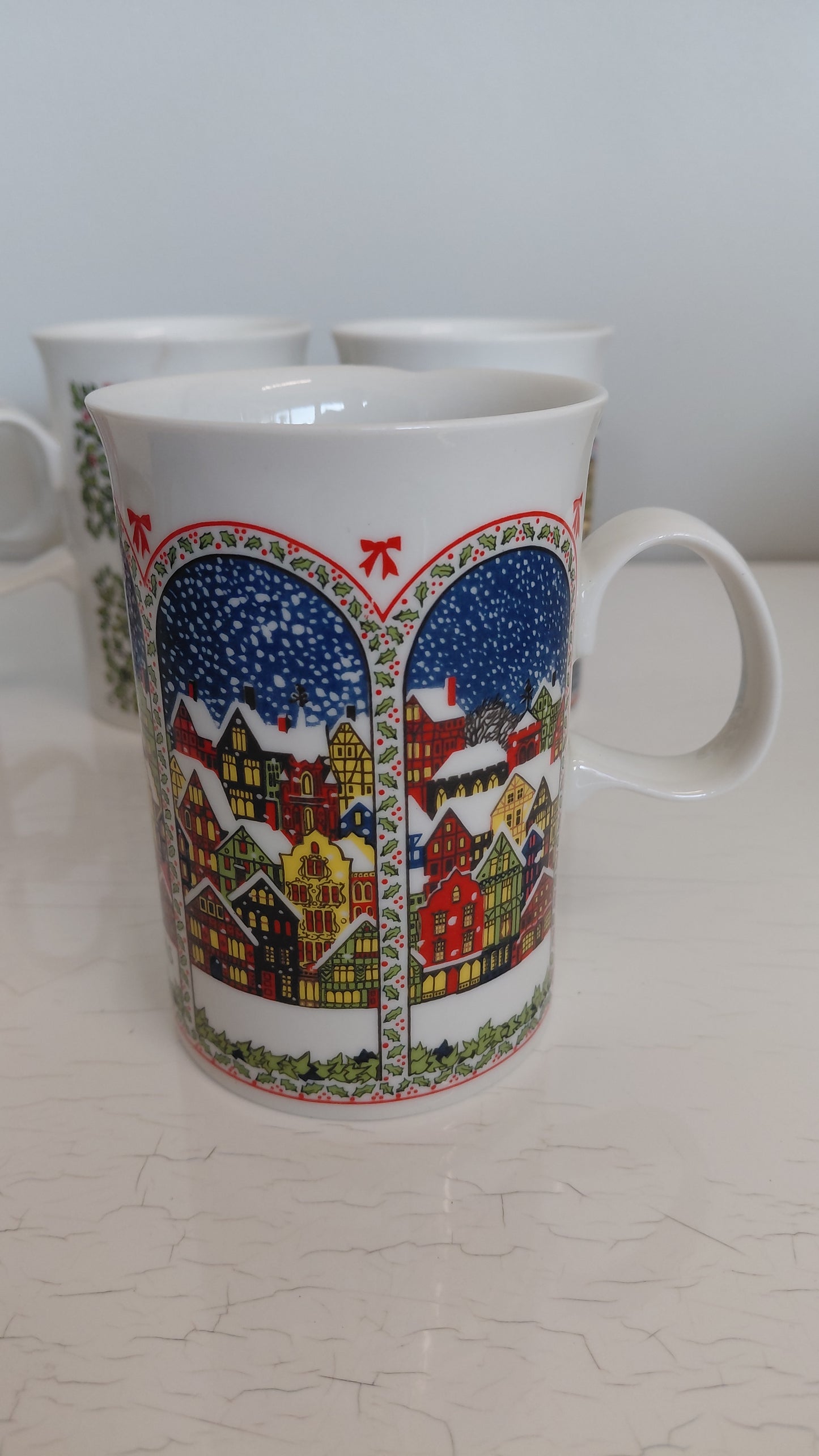 Vintage jólakönnur 4 stk í pakka (1980-1990), Dunoon