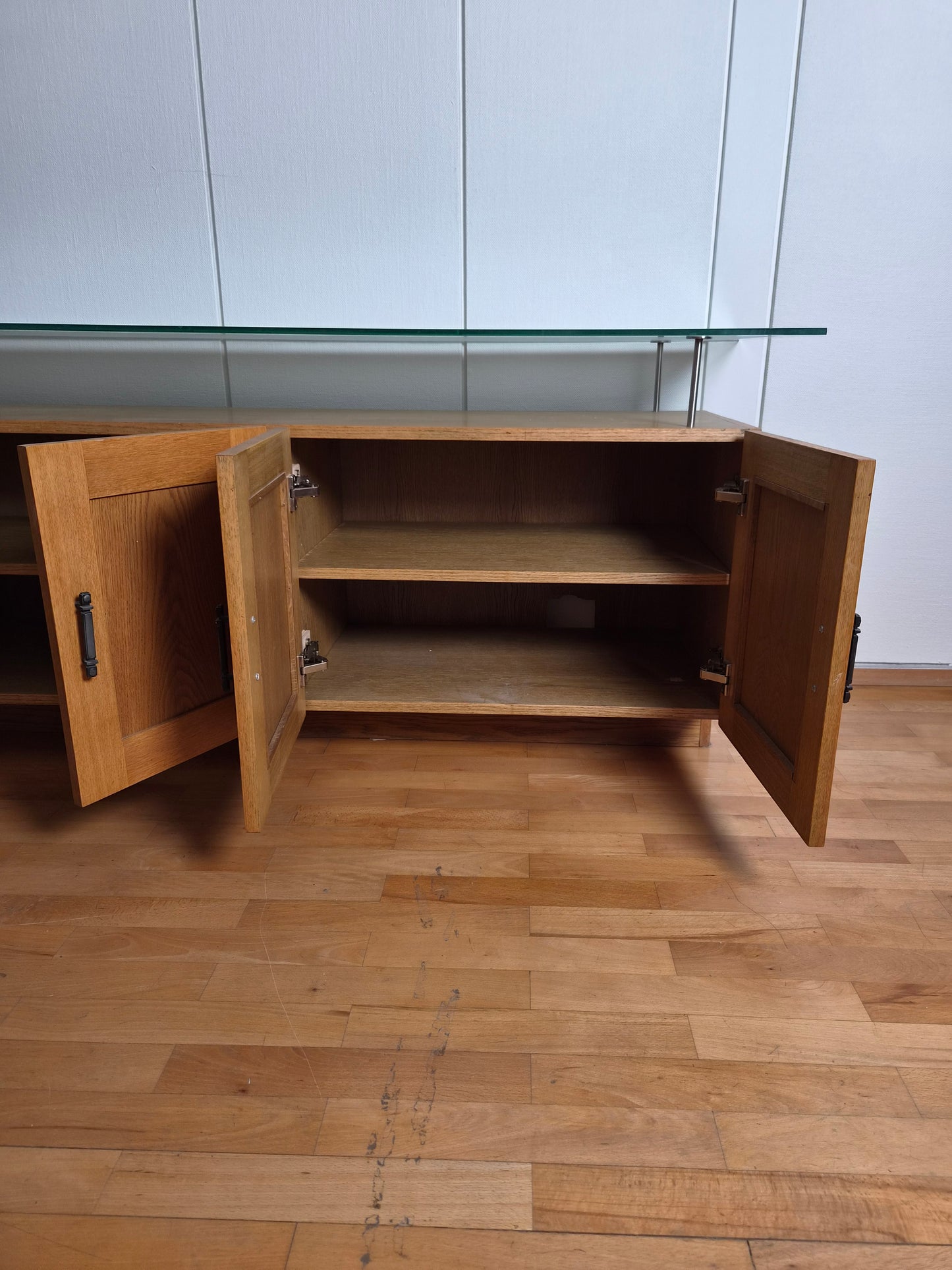 Retro stofuskápur glerplötu (1970-1980)