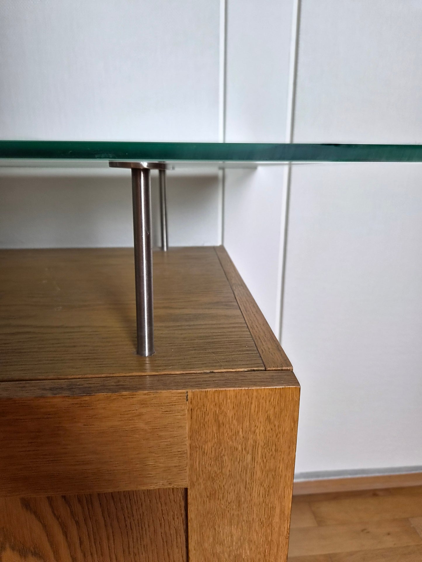 Retro stofuskápur glerplötu (1970-1980)