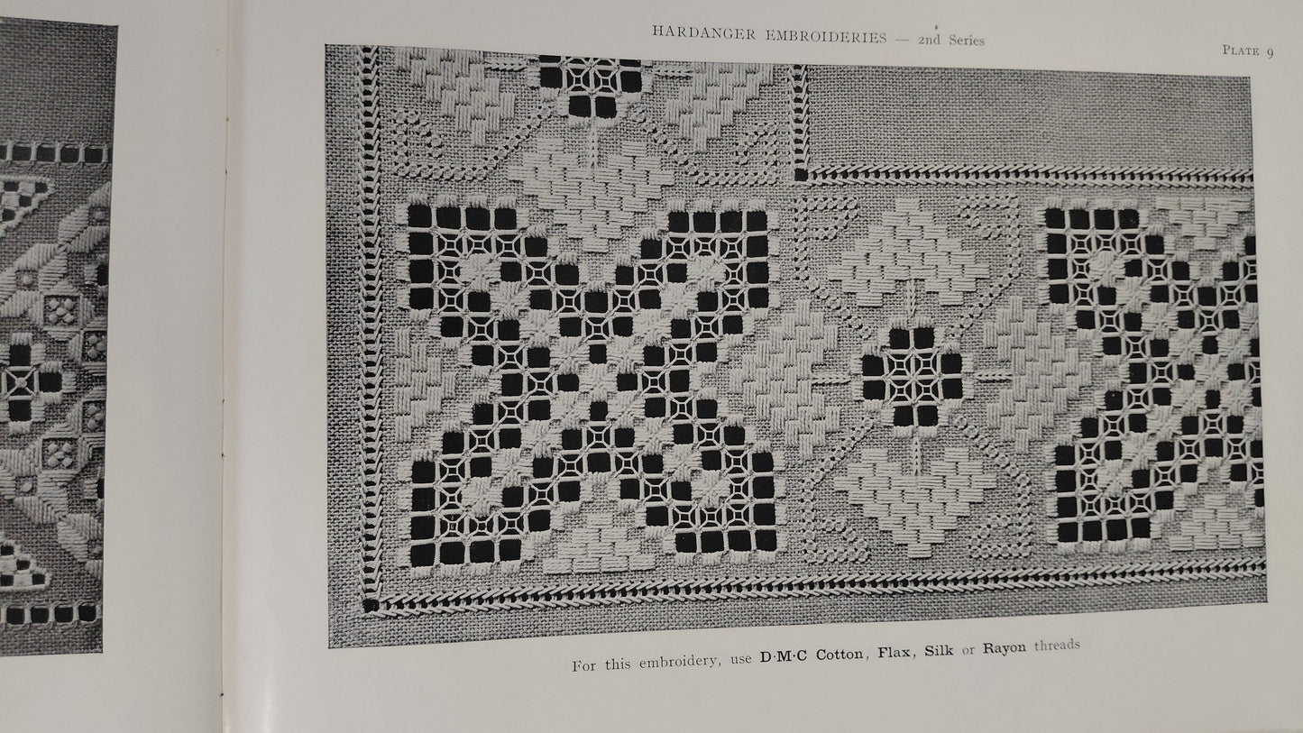 Hardanger embroideries (útsaumur) 2nd series 1952, DMC Library