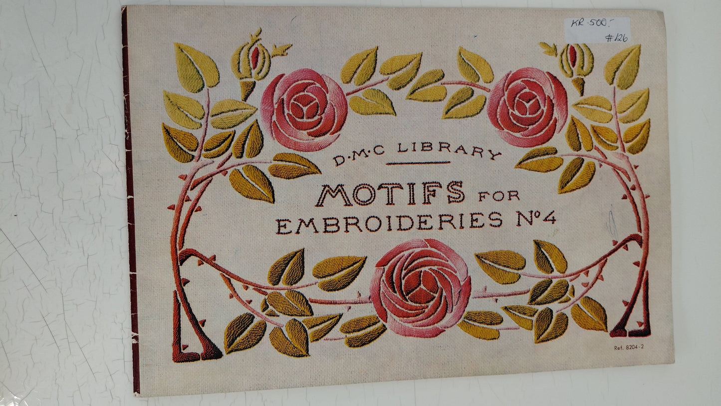 Motifs for Embroderies (útsaumur) no. 4 ár 1958, DMC Library