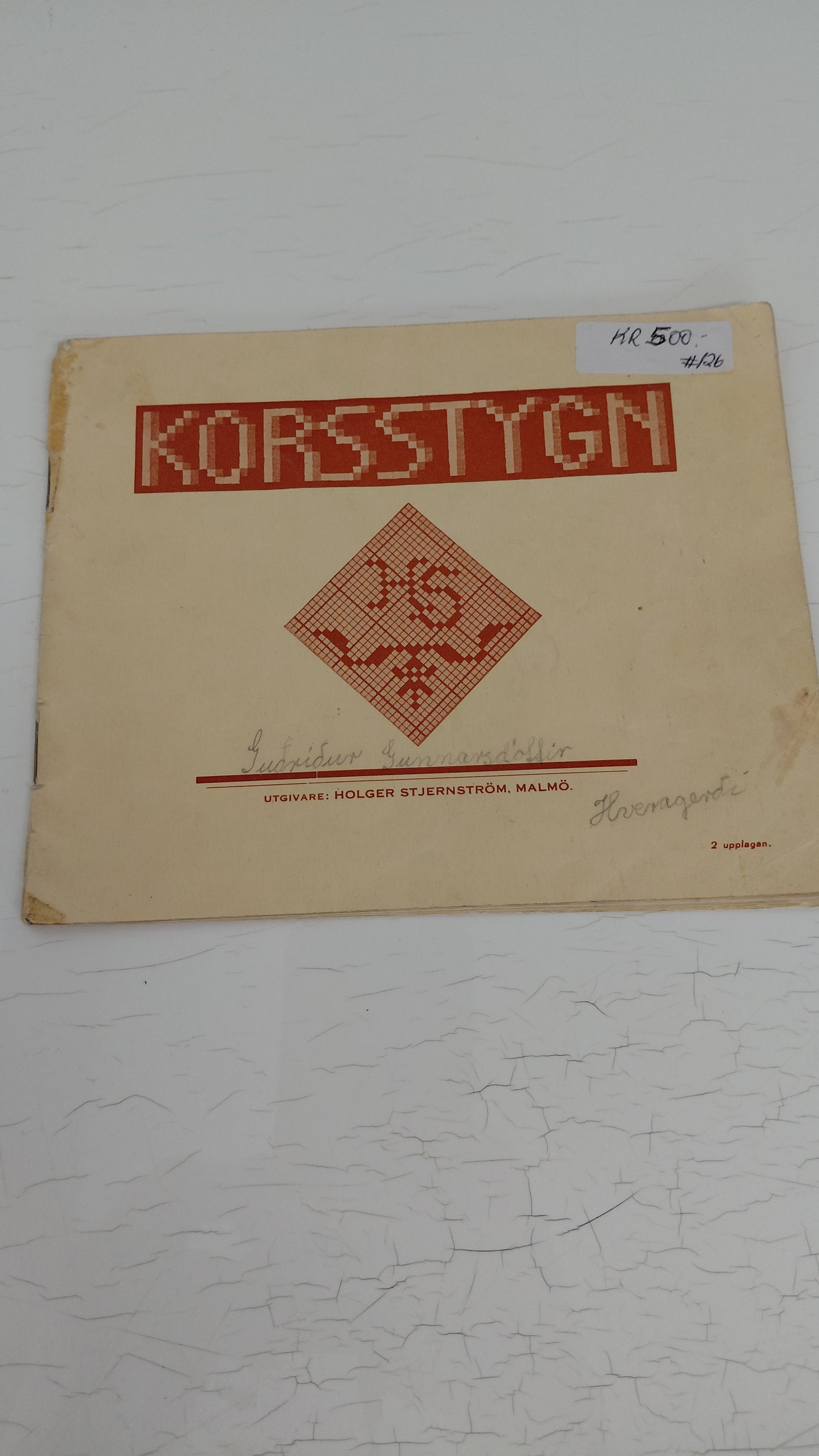 Korsstygn (útsaumur), Holger Stjerneström, Malmö