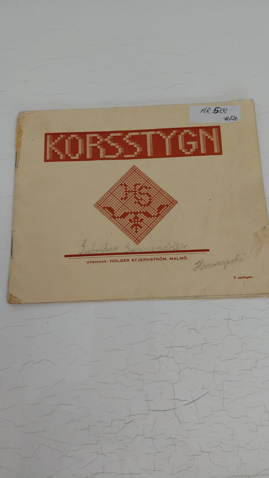 Korsstygn (útsaumur), Holger Stjerneström, Malmö