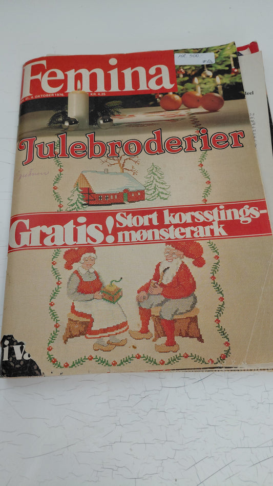 Femina nr. 41 Jólasauma uppskrifta tímarit (1976), Femina