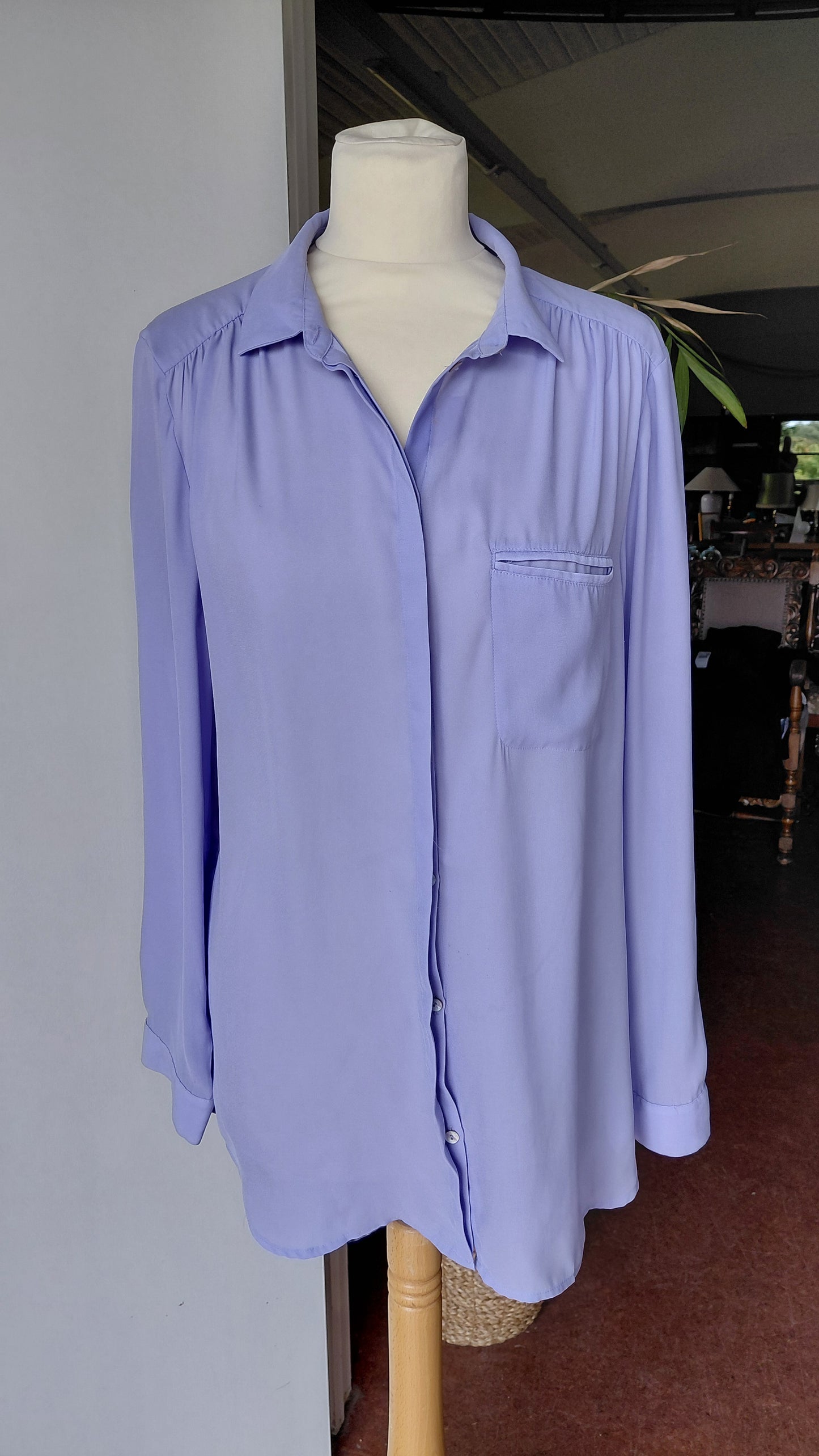 Síðerma skyrta, EUR 44, H&M