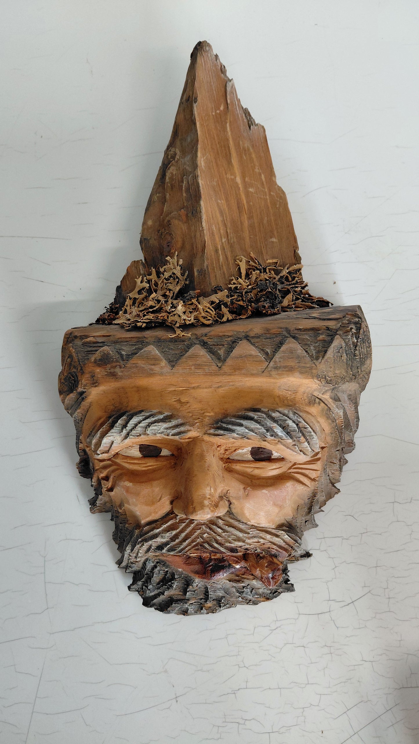 Handgerður rótarútskurður veggskúlptúr (Wurzel Schnitzerei), Sepp Stöckl