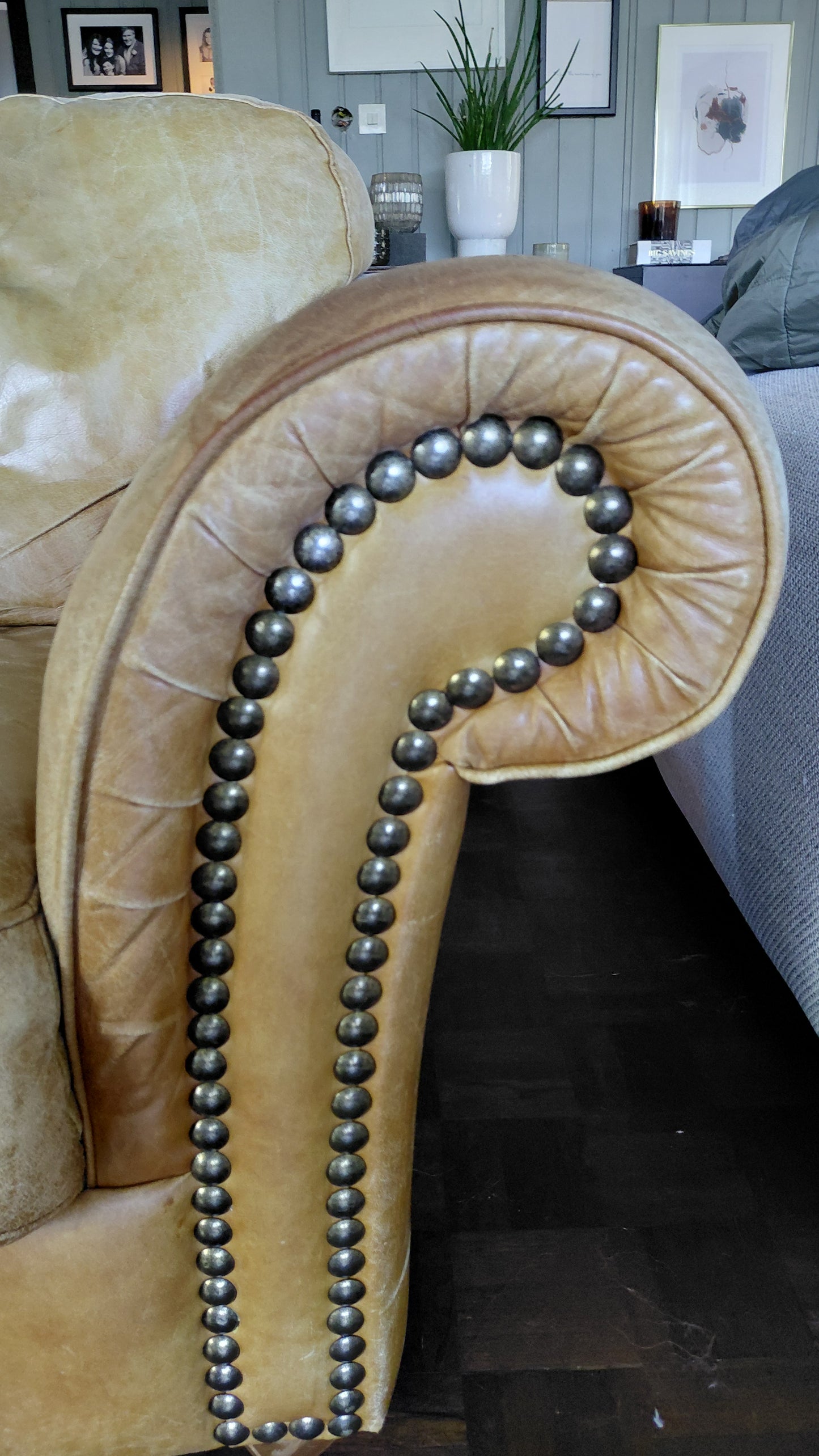 Vintage leðurstóll (1990-2000), Made in Italy