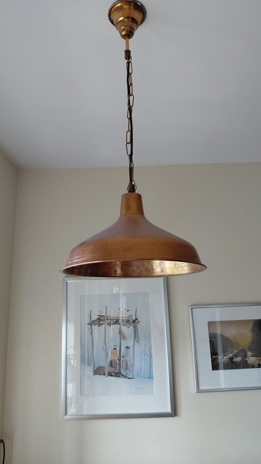 Vintage kopar loftljós (1960-1970), Vintage