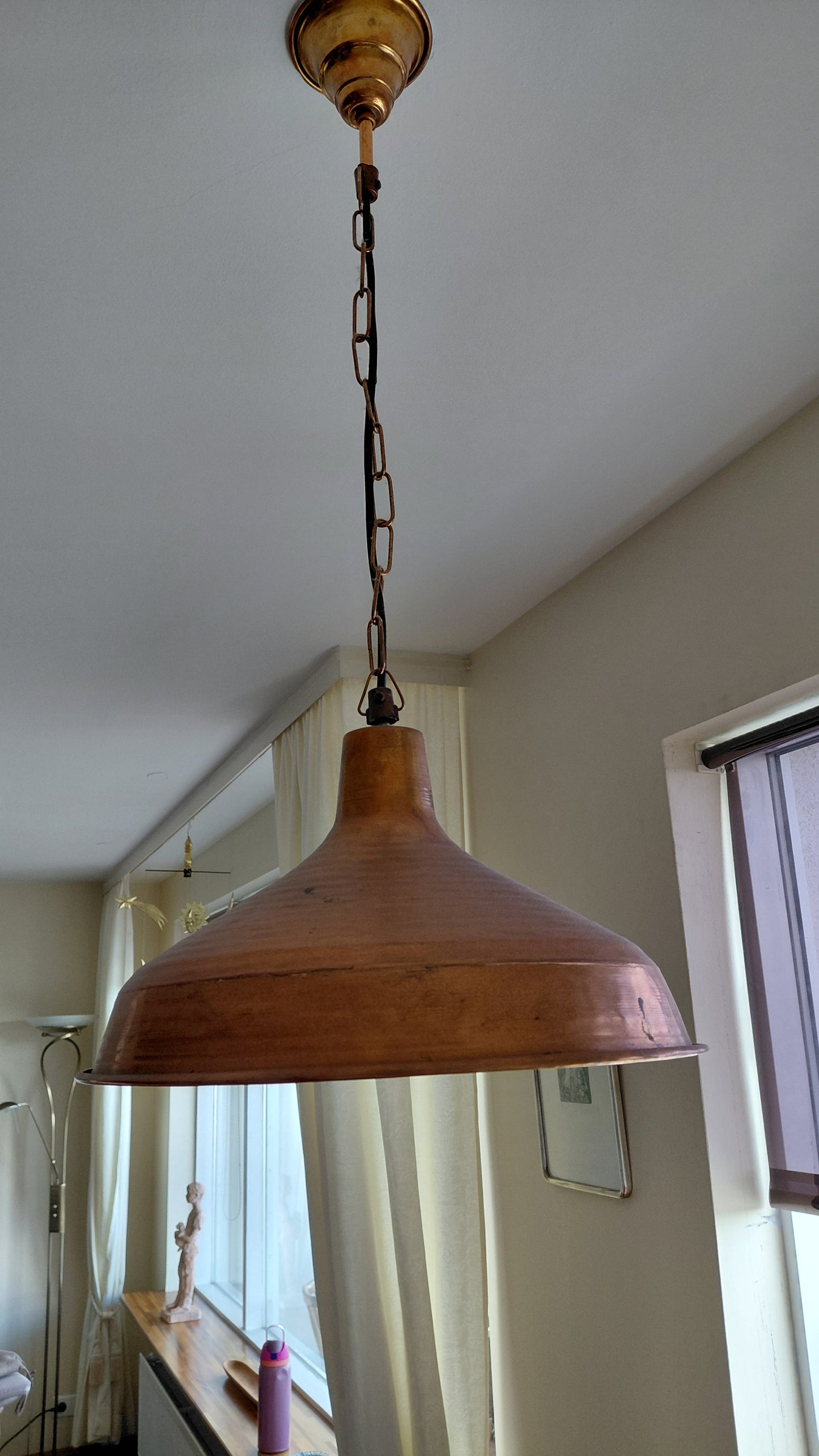 Vintage kopar loftljós (1960-1970), Vintage