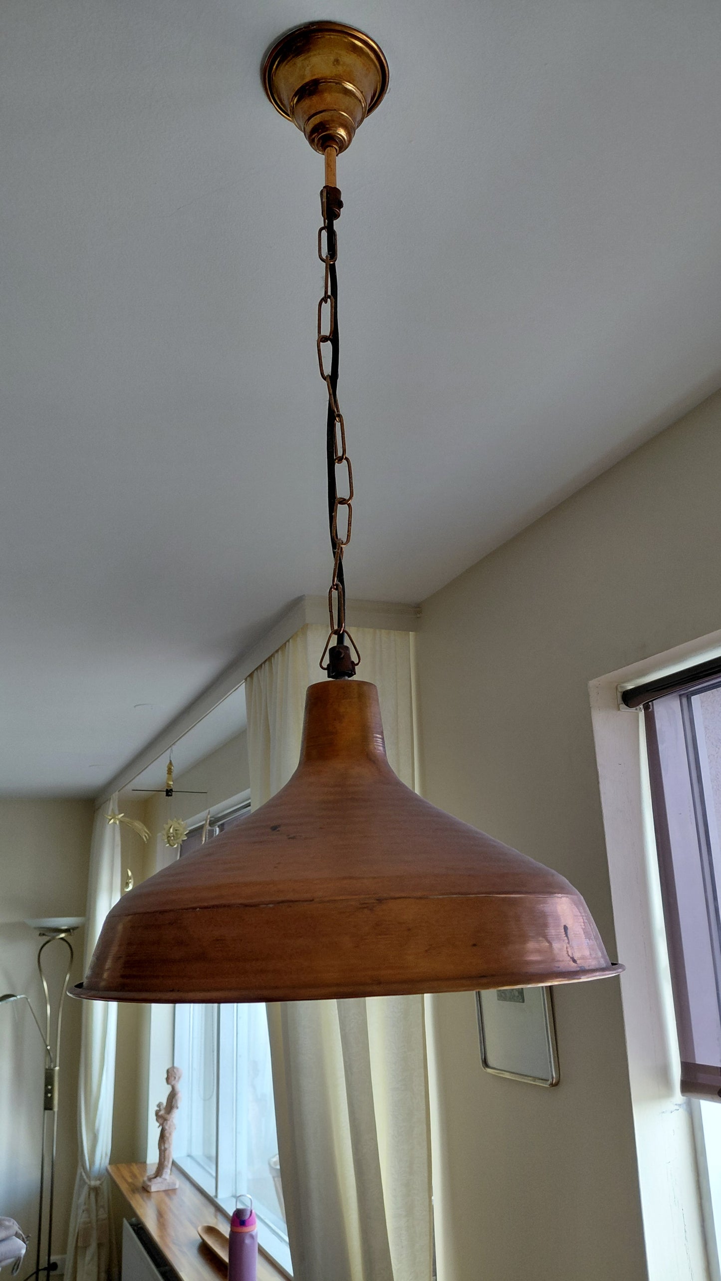 Vintage kopar loftljós (1960-1970), Vintage