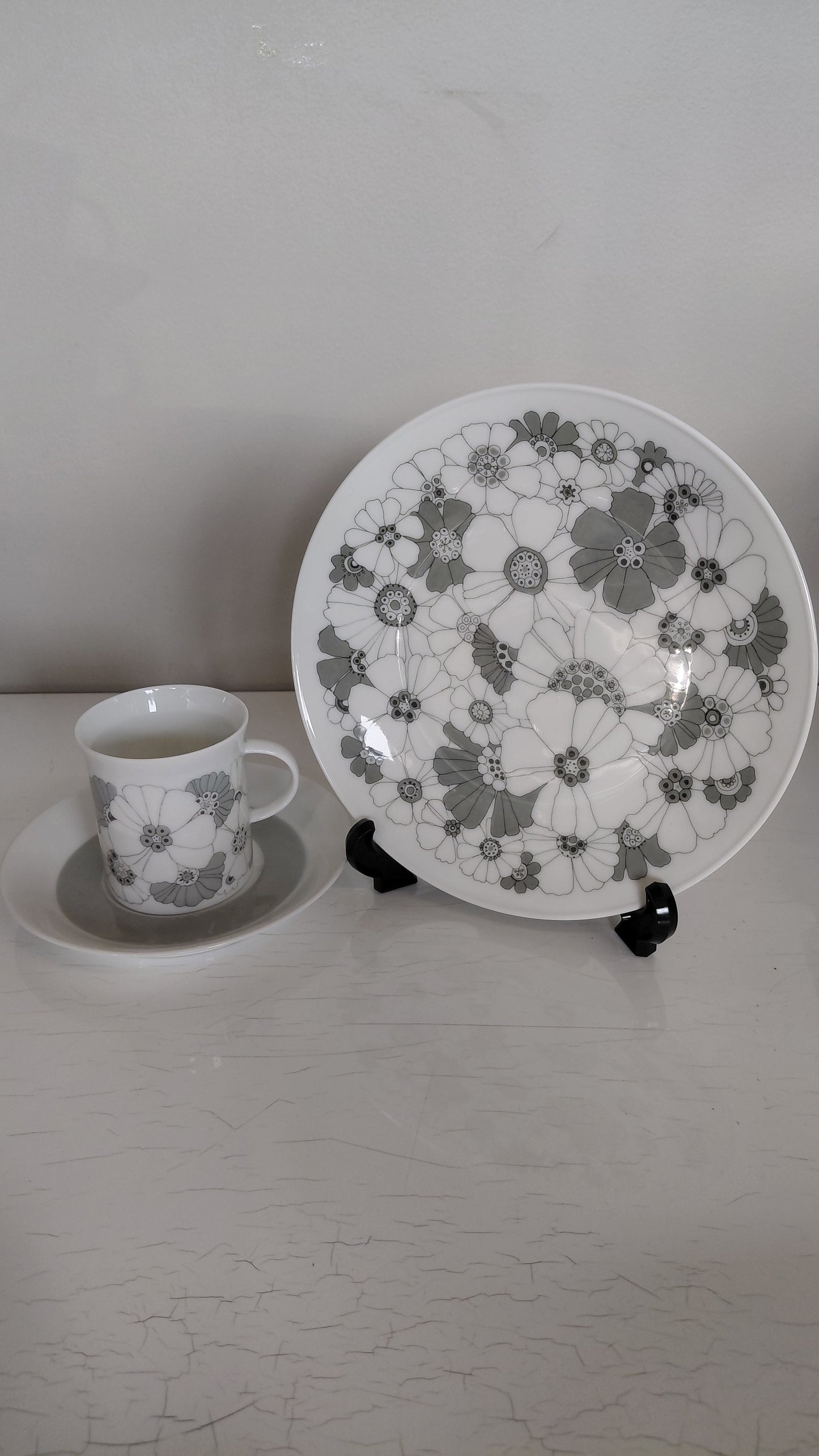 Hliðardiskar, stakir "studio-linie, Bouquet in Grey“ 1960-1970, Rosenthal