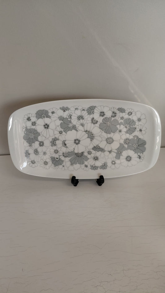 Framreiðslufat "studio-linie, Bouquet in Grey“ 1960-1970, Rosenthal