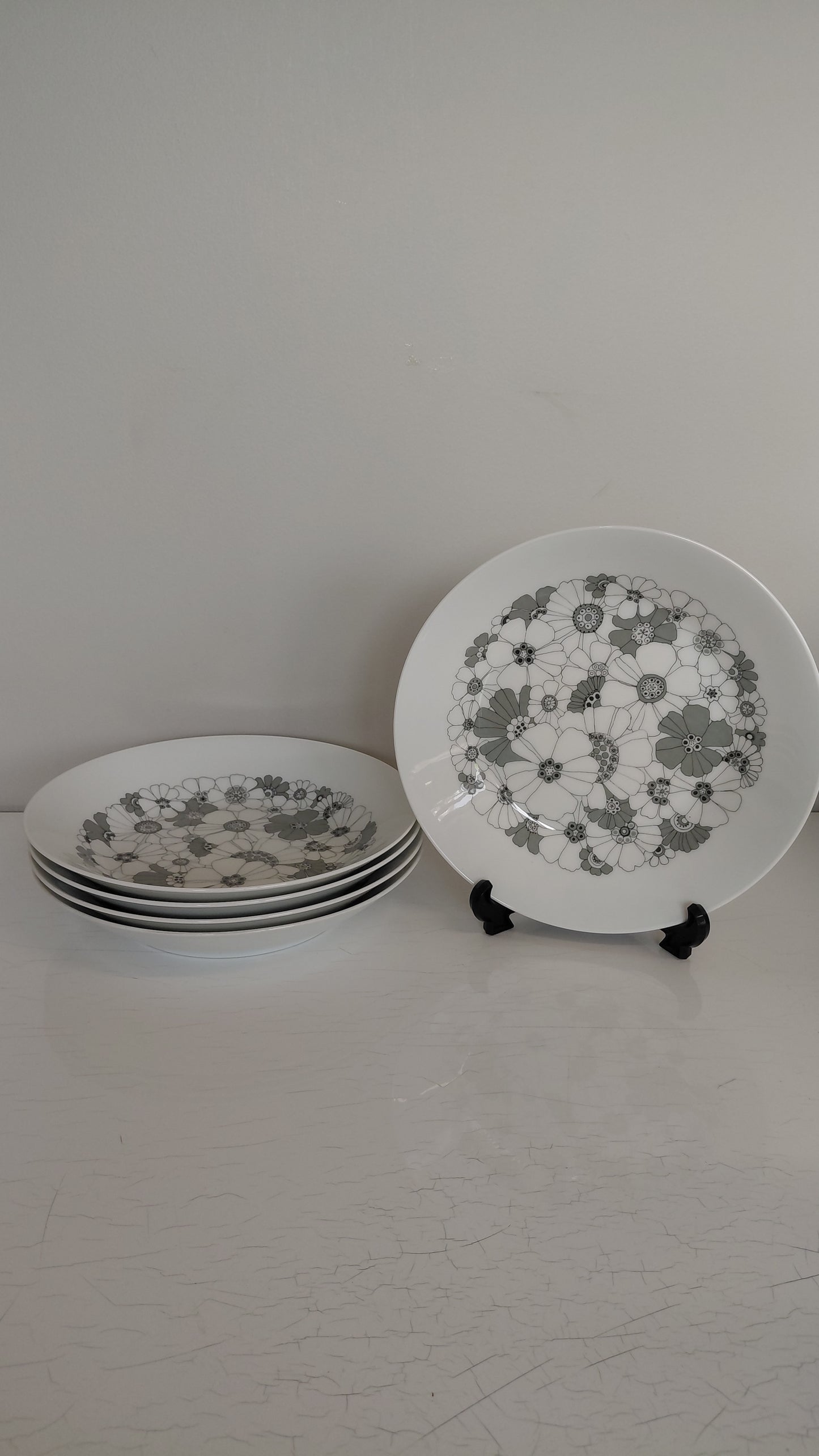 Súpudiskar "studio-linie, Bouquet in Grey“ 1960-1970, Rosenthal